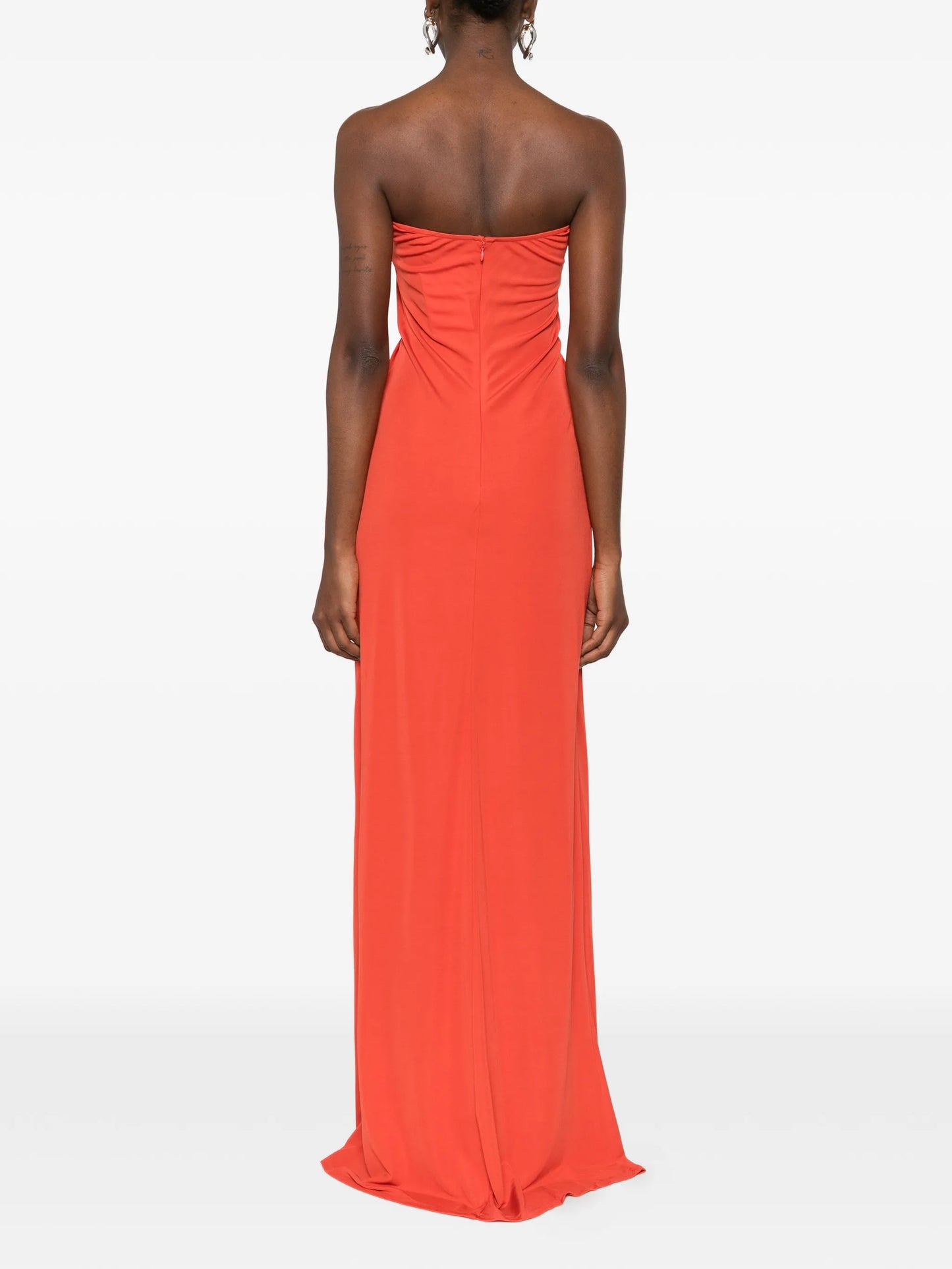 Arced Palm maxi dress