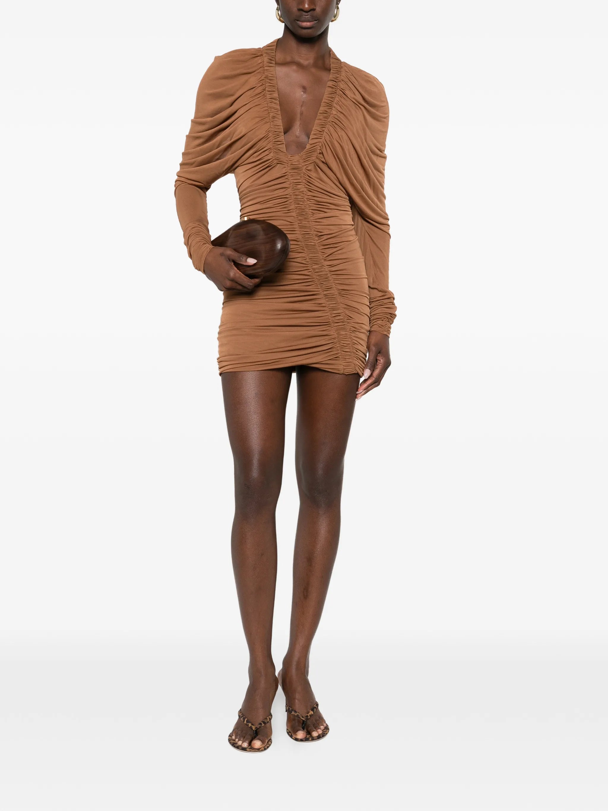 Orion LS long-sleeve mini dress