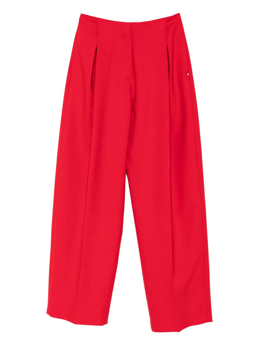 pleated-front trousers