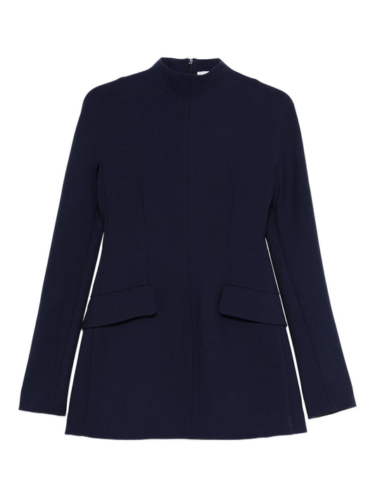 SPXTEFRITE pockets high-neck mini dress