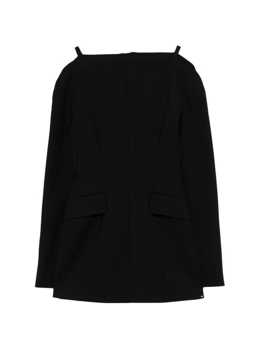 Dakar boat-neck mini dress