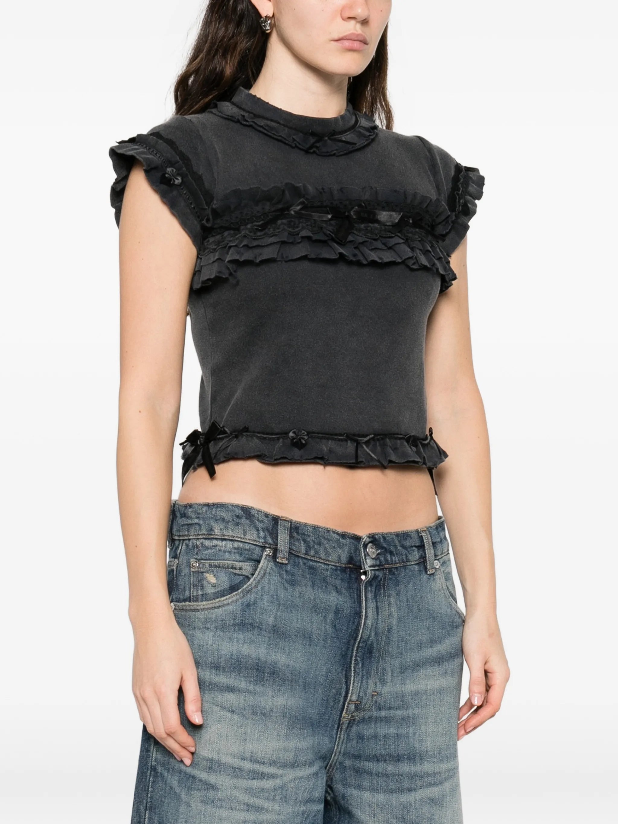 ruffled cotton top