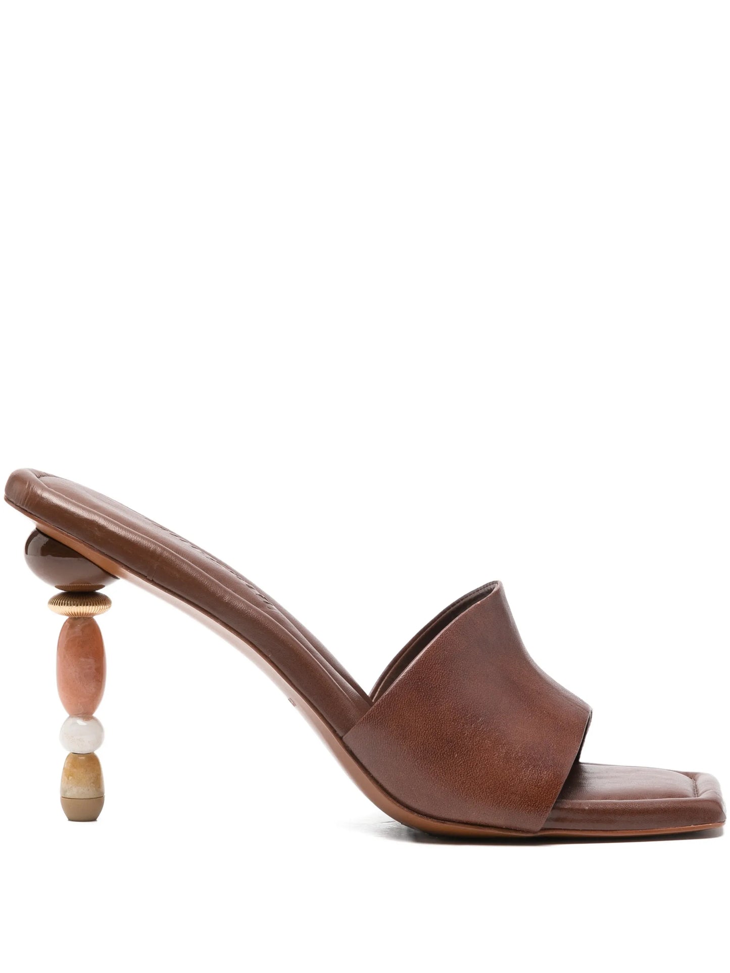 100mm Mahina sculpted-heel sandals