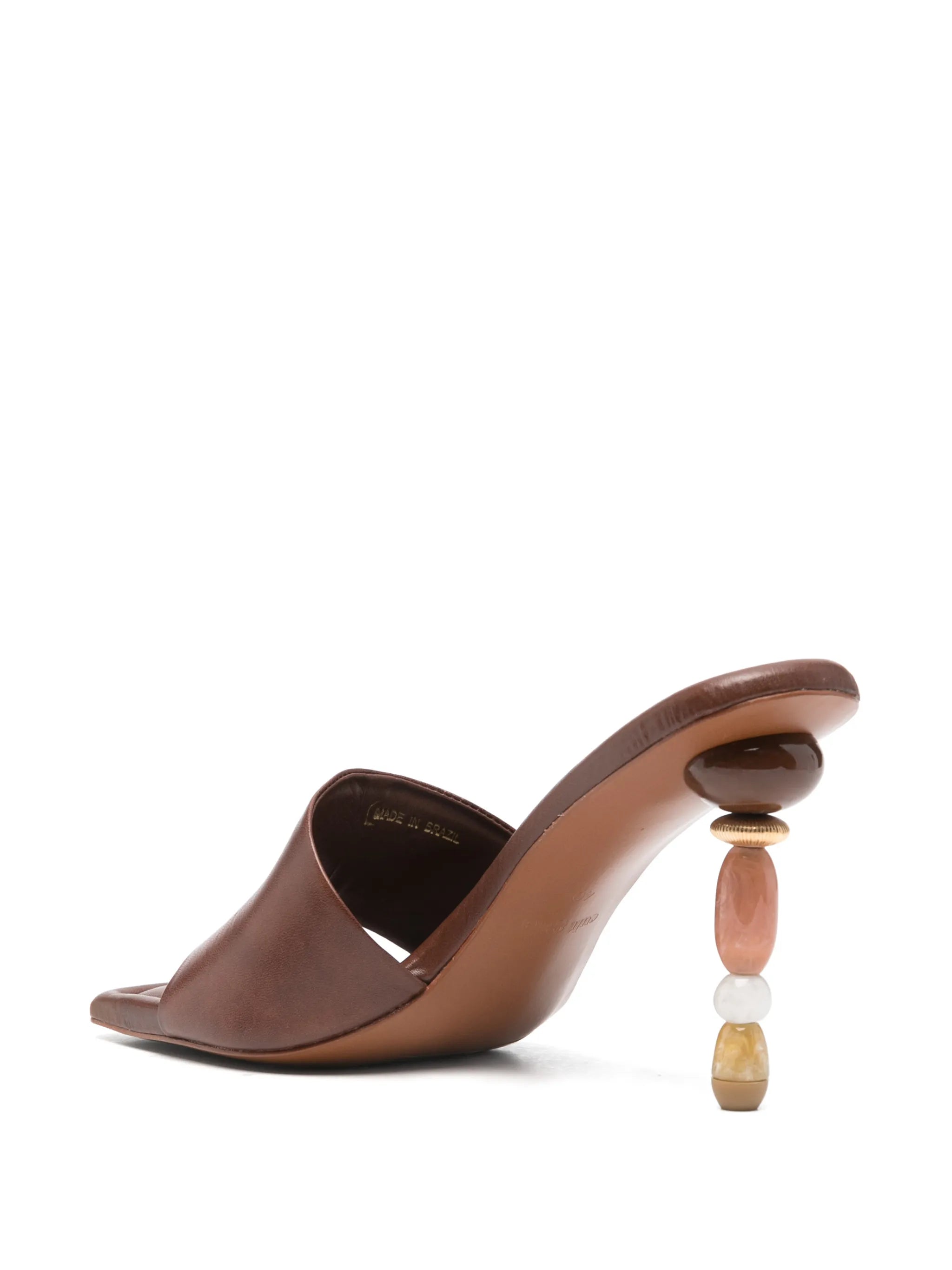 100mm Mahina sculpted-heel sandals