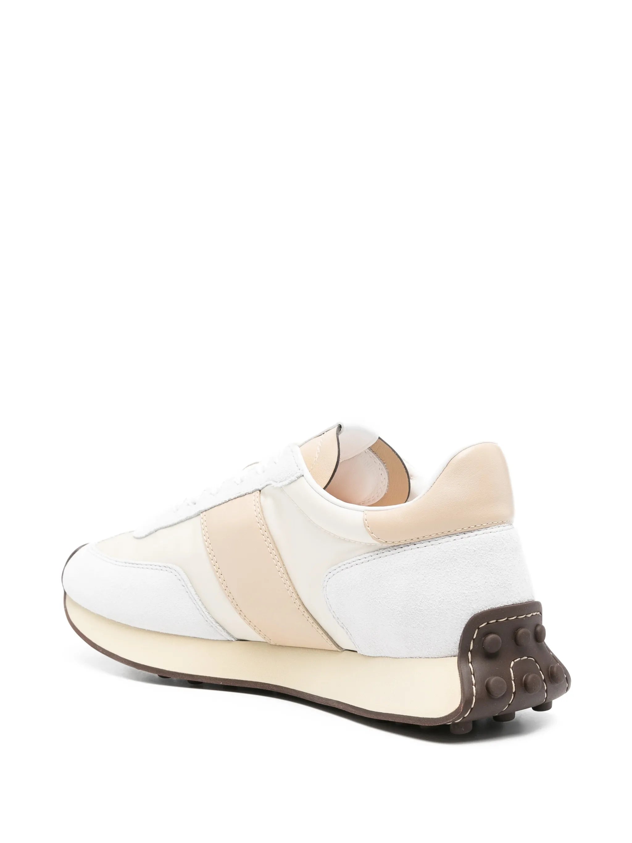 T sneakers in leather and technical fabric