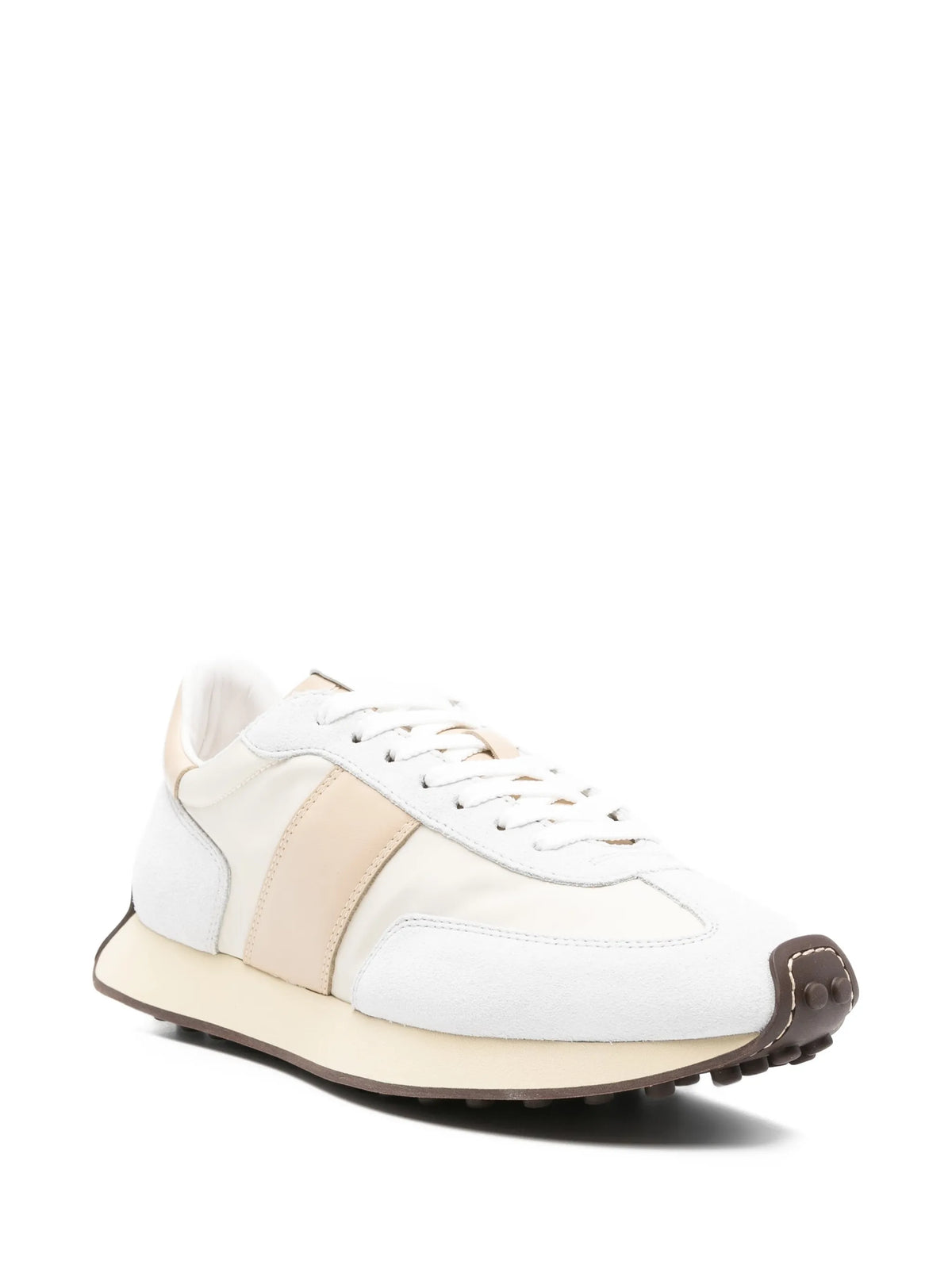 T sneakers in leather and technical fabric