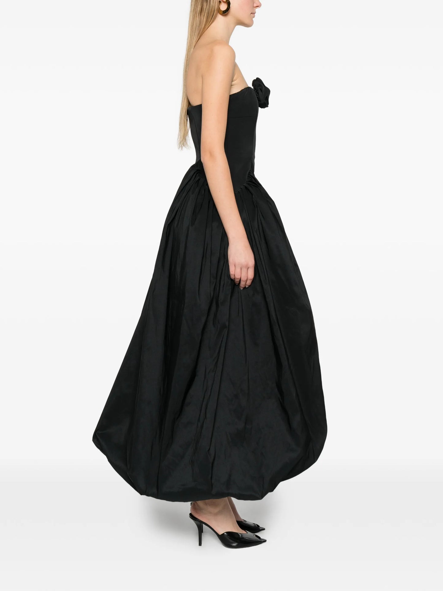 Kalea flower strapless dress