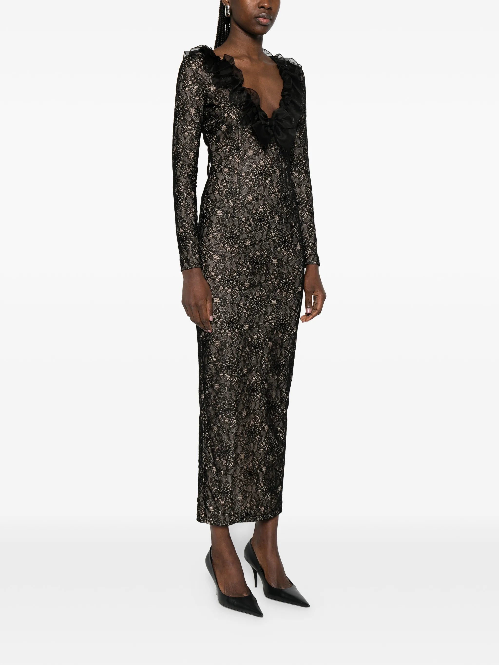 lace maxi dress
