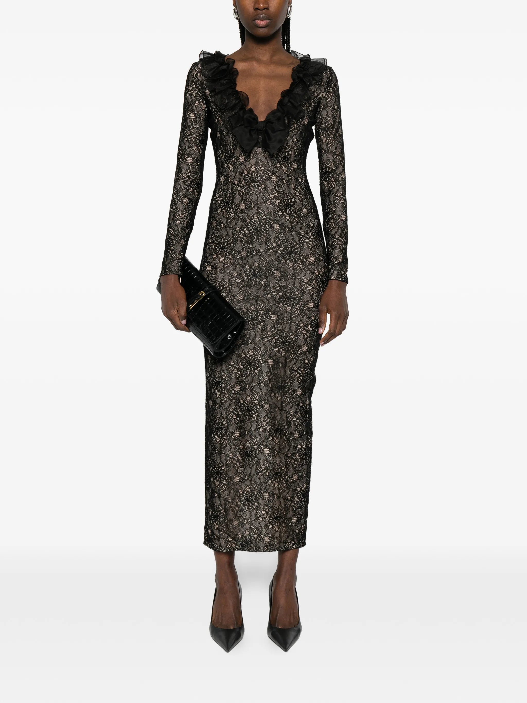 lace maxi dress
