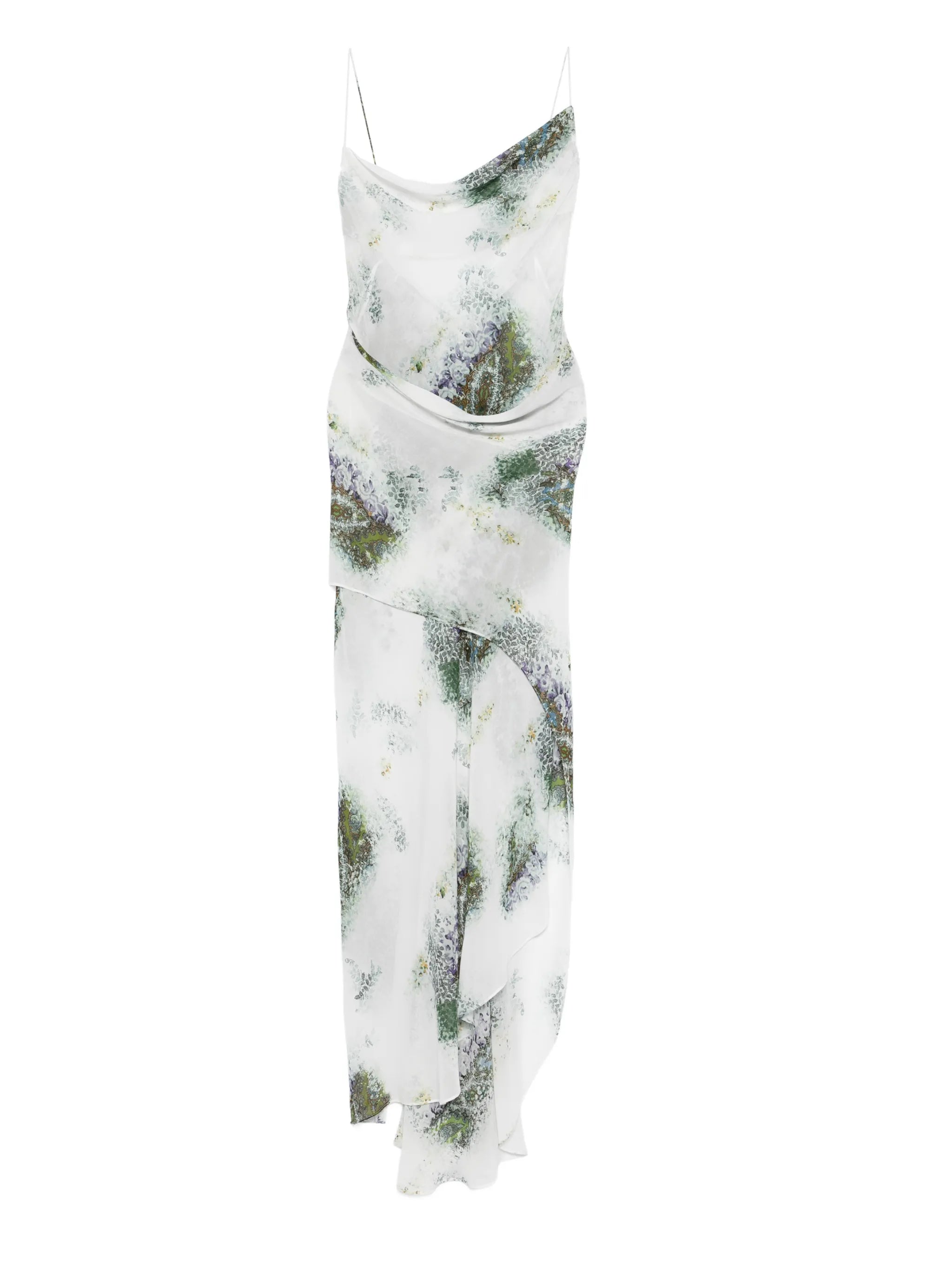 cowl-neck slip maxi dress