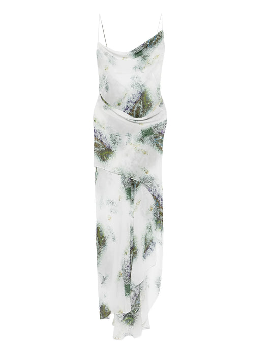 cowl-neck slip maxi dress