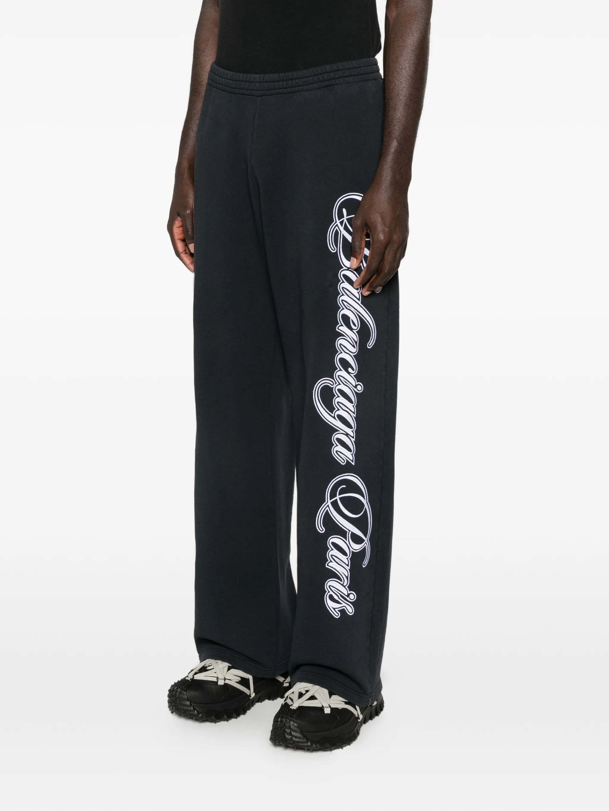 Cursive track pants