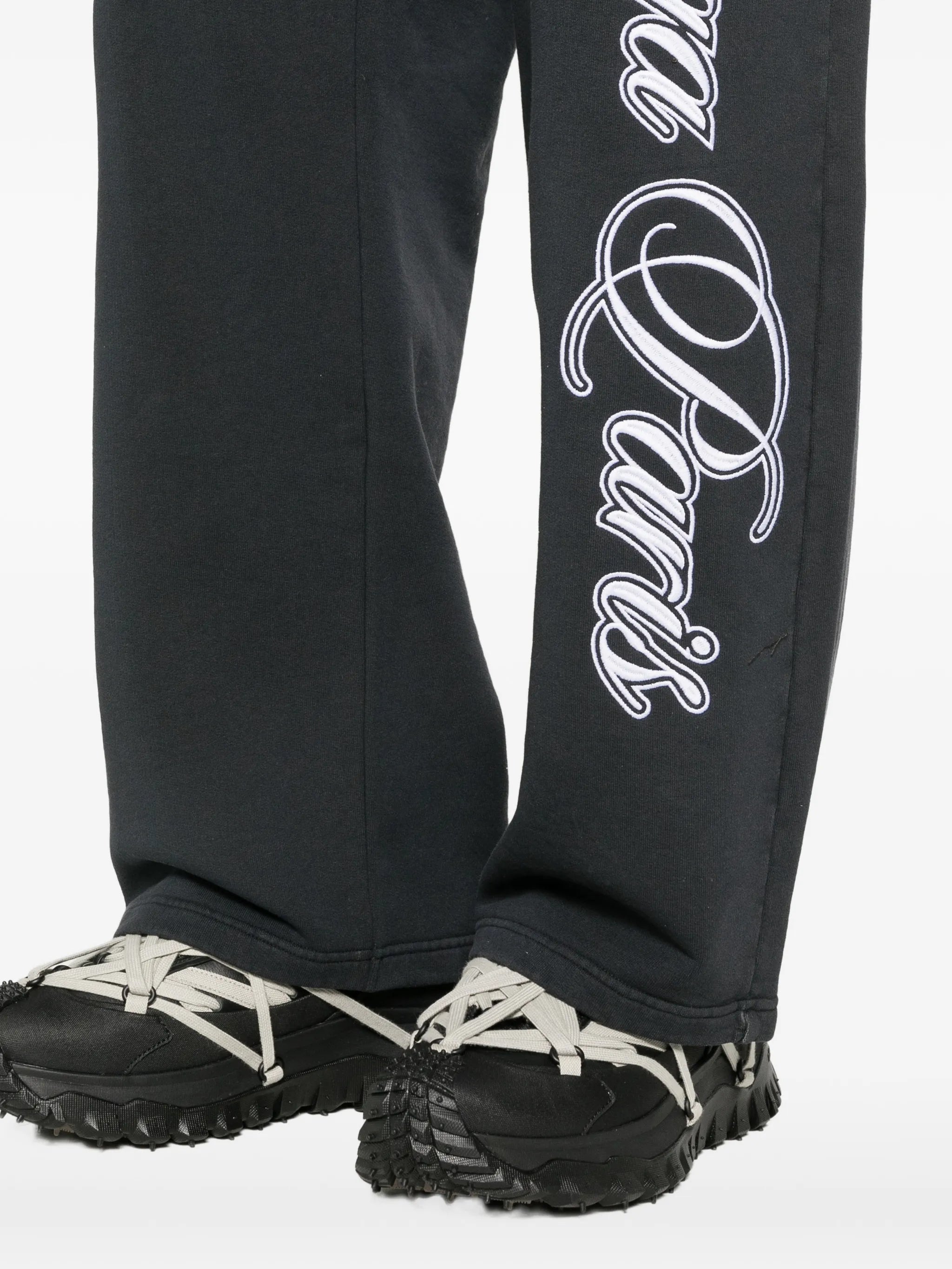 Cursive track pants