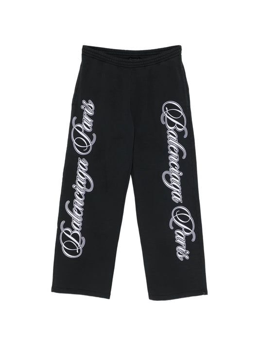 elasticated-waistband track pants