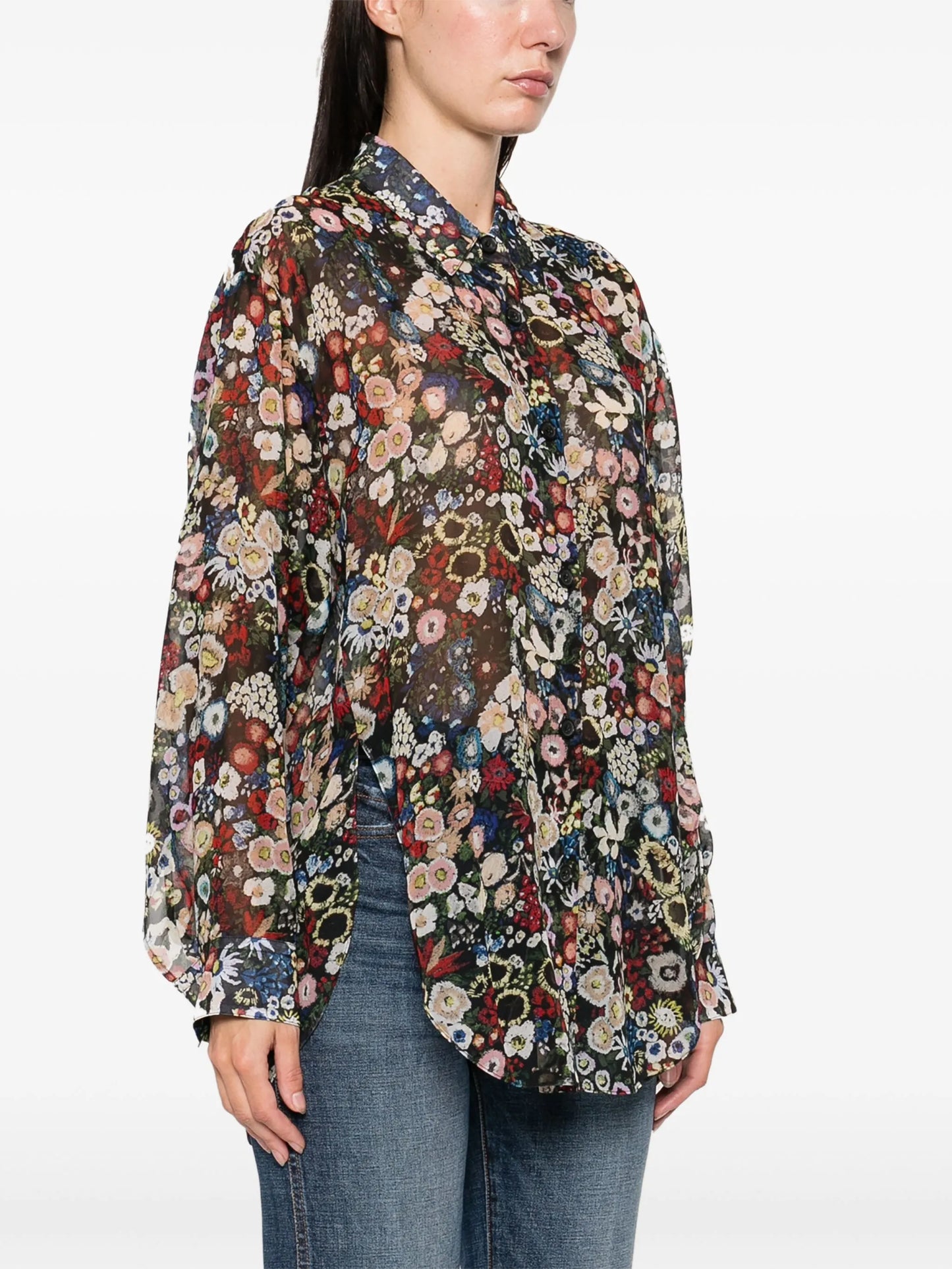 Goya floral-pattern shirt