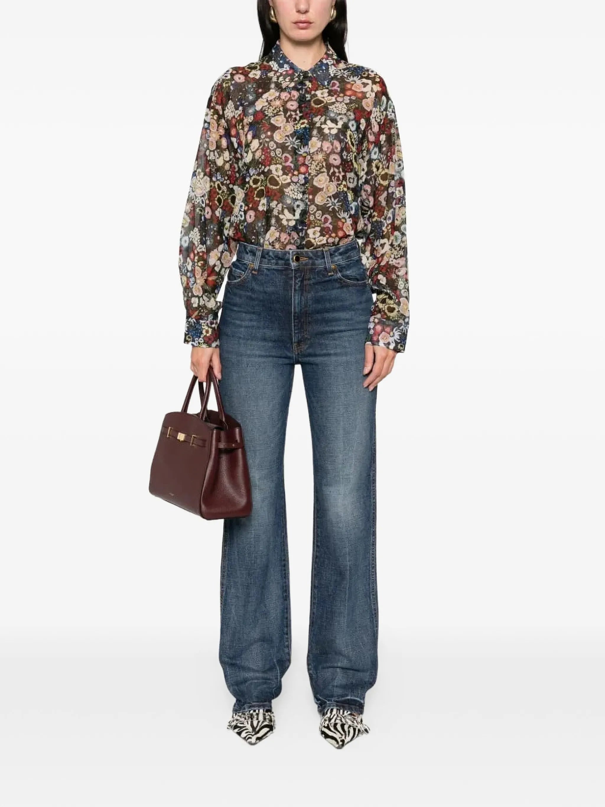 Goya floral-pattern shirt