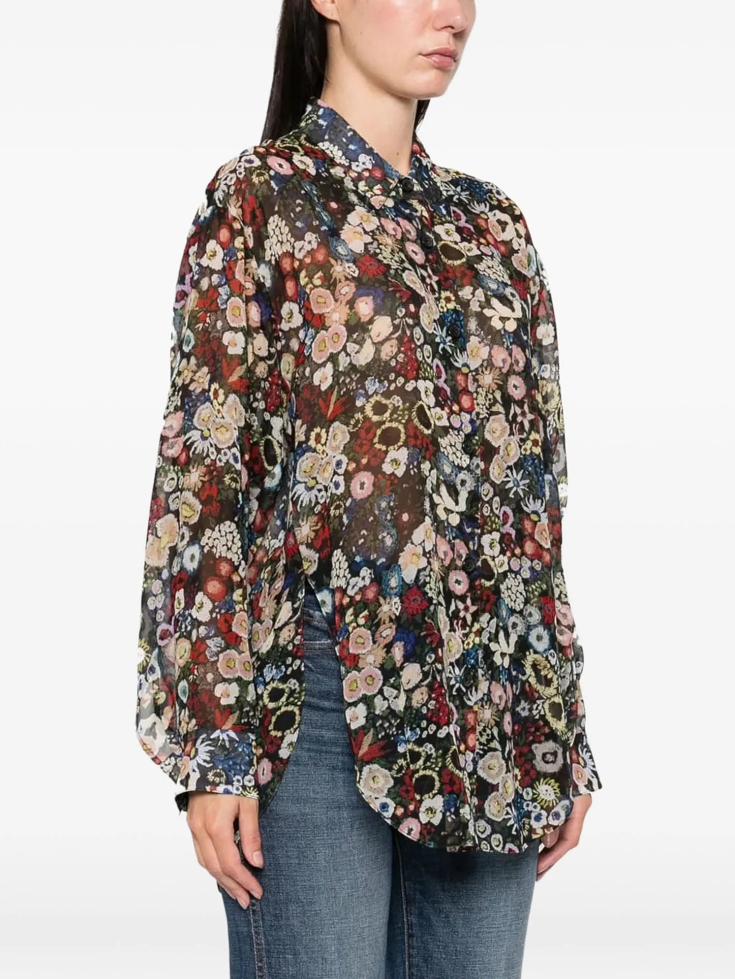 Goya floral-pattern shirt