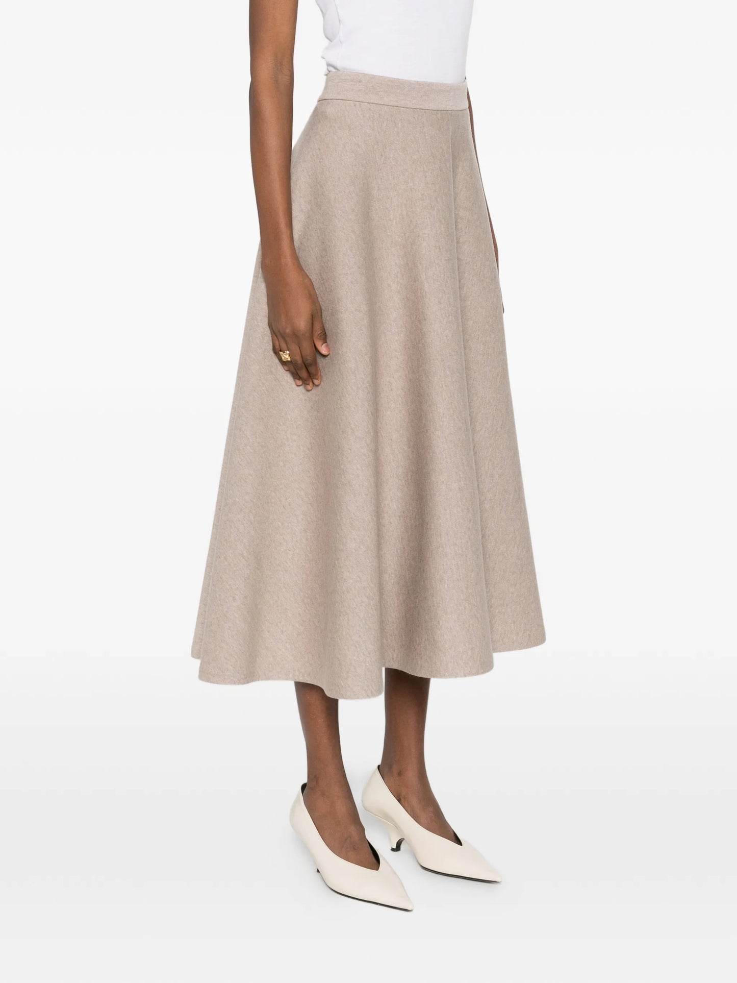 Whisky A-line midi skirt