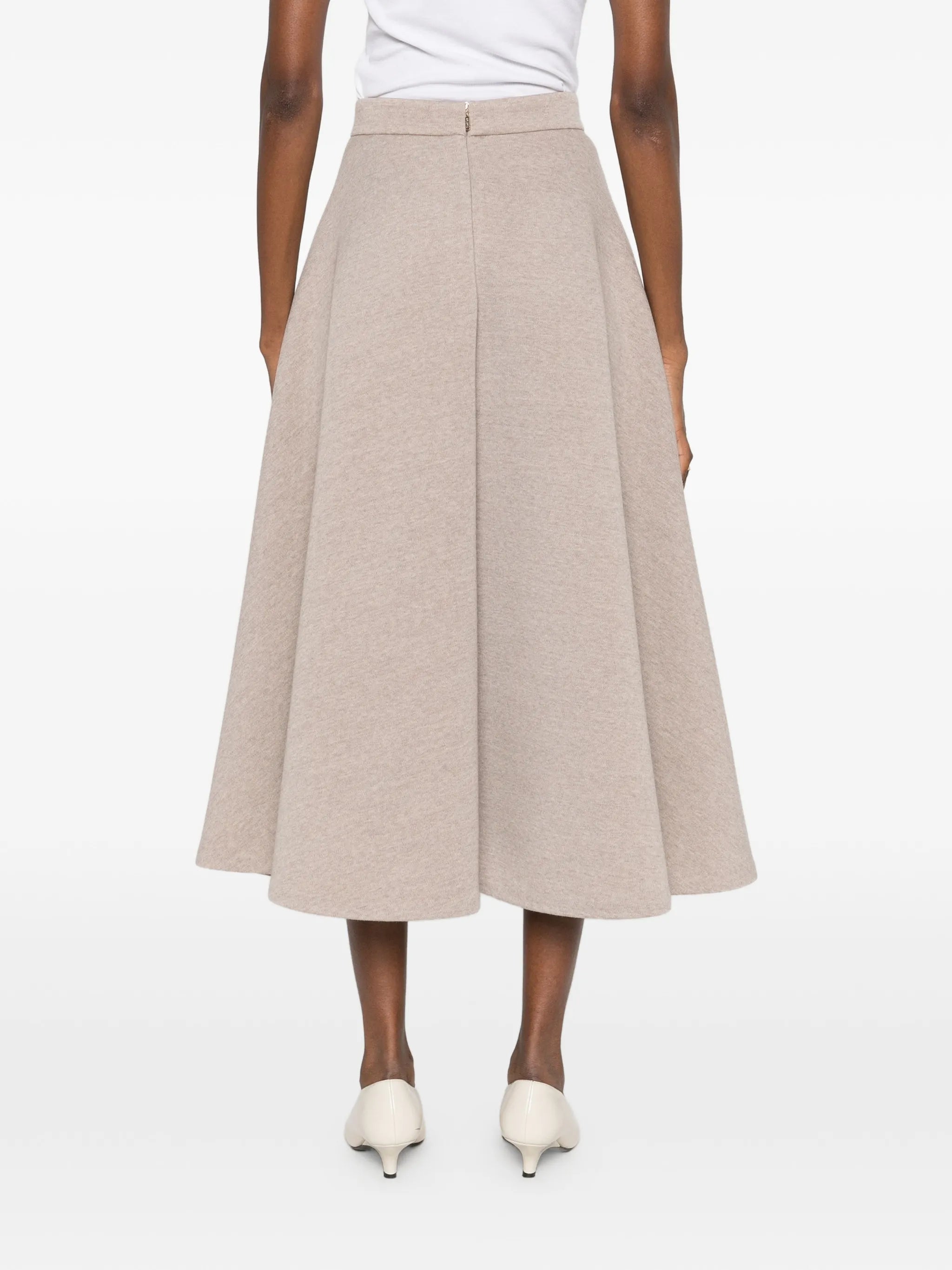 Whisky A-line midi skirt