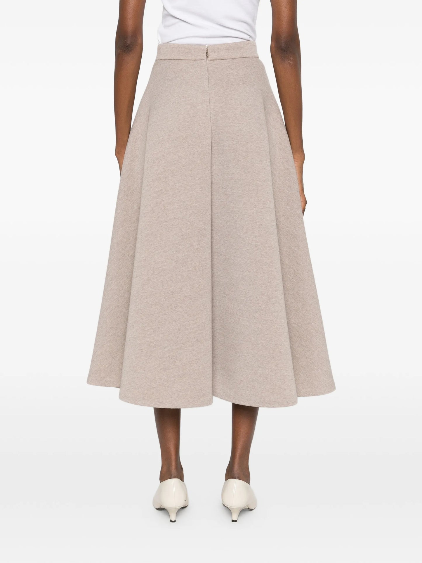 Whisky A-line midi skirt