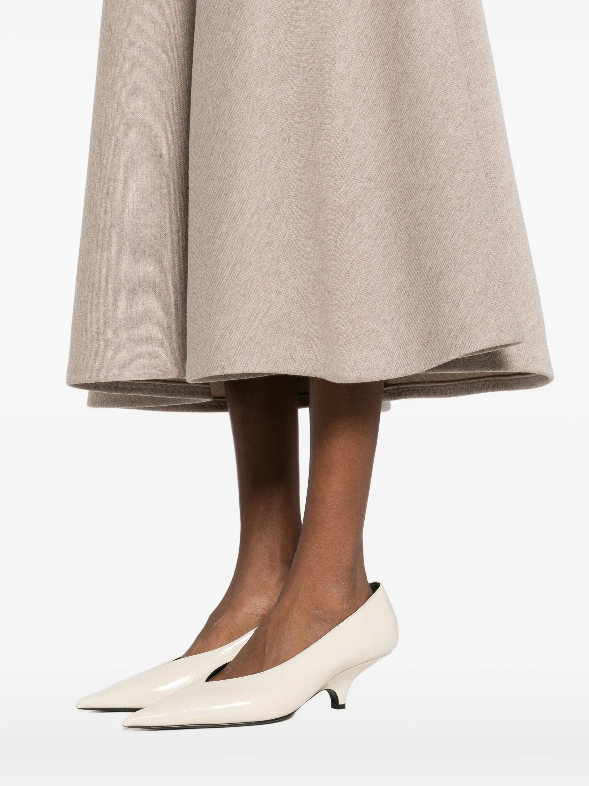 A-line midi skirt
