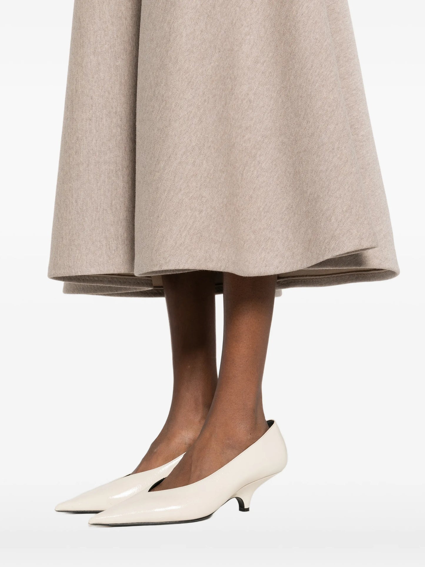 Whisky A-line midi skirt