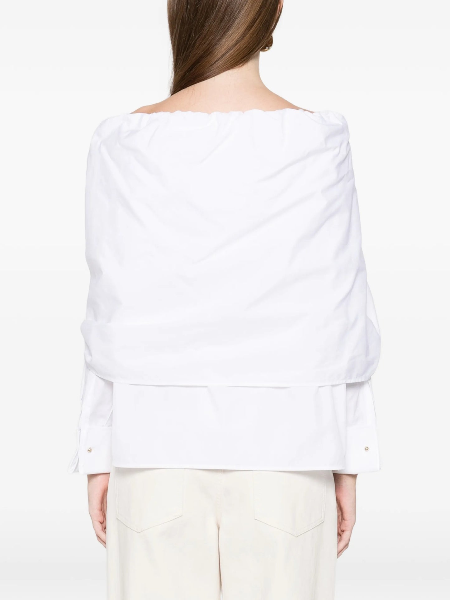 Curvone bow-detail shirt