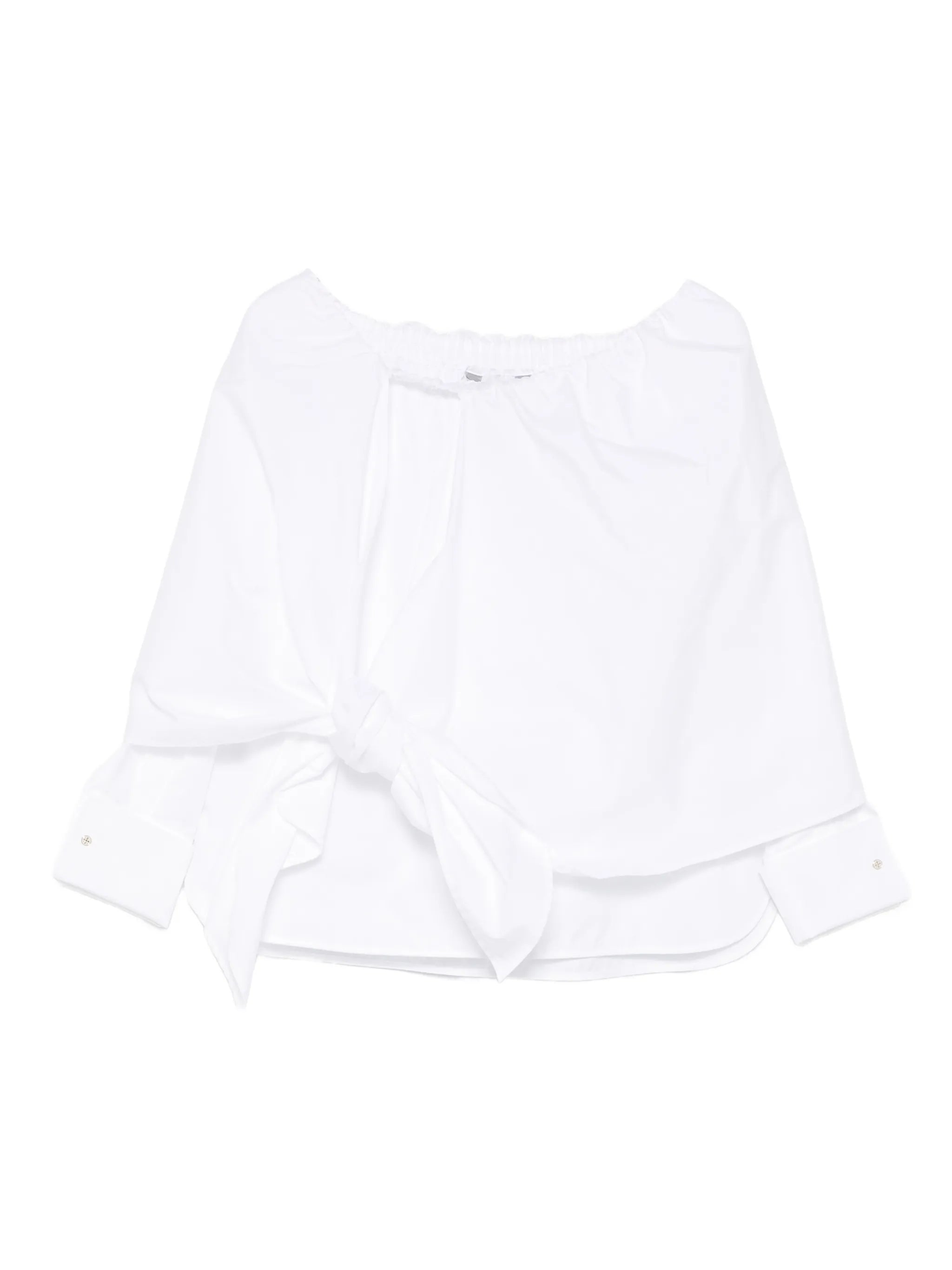 Curvone bow-detail shirt