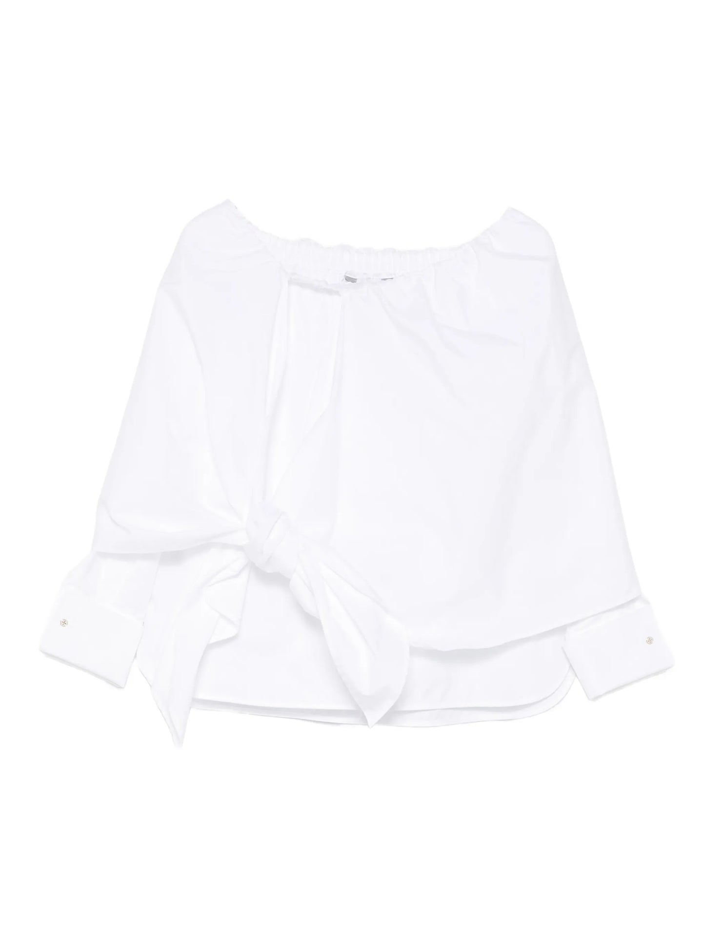 Curvone bow-detail shirt
