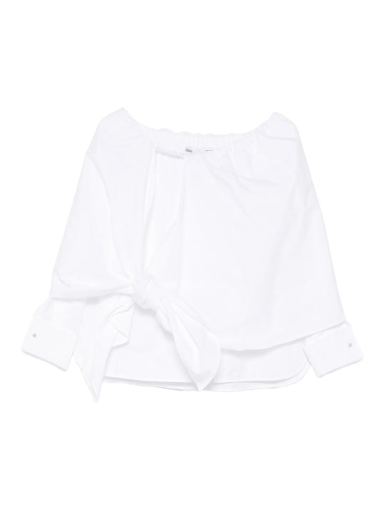 Curvone bow-detail shirt