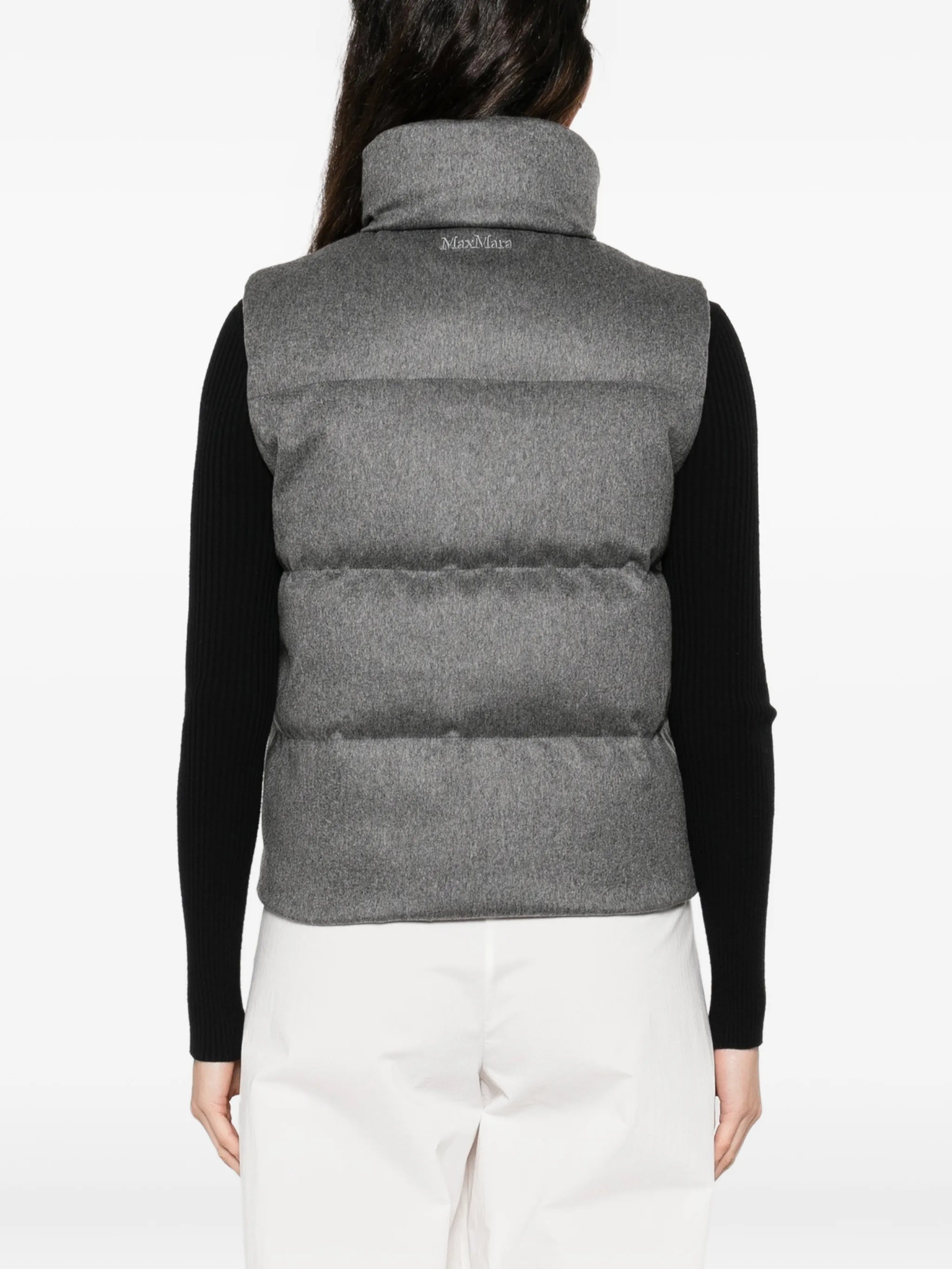 Camoroso zipped puffer gilet