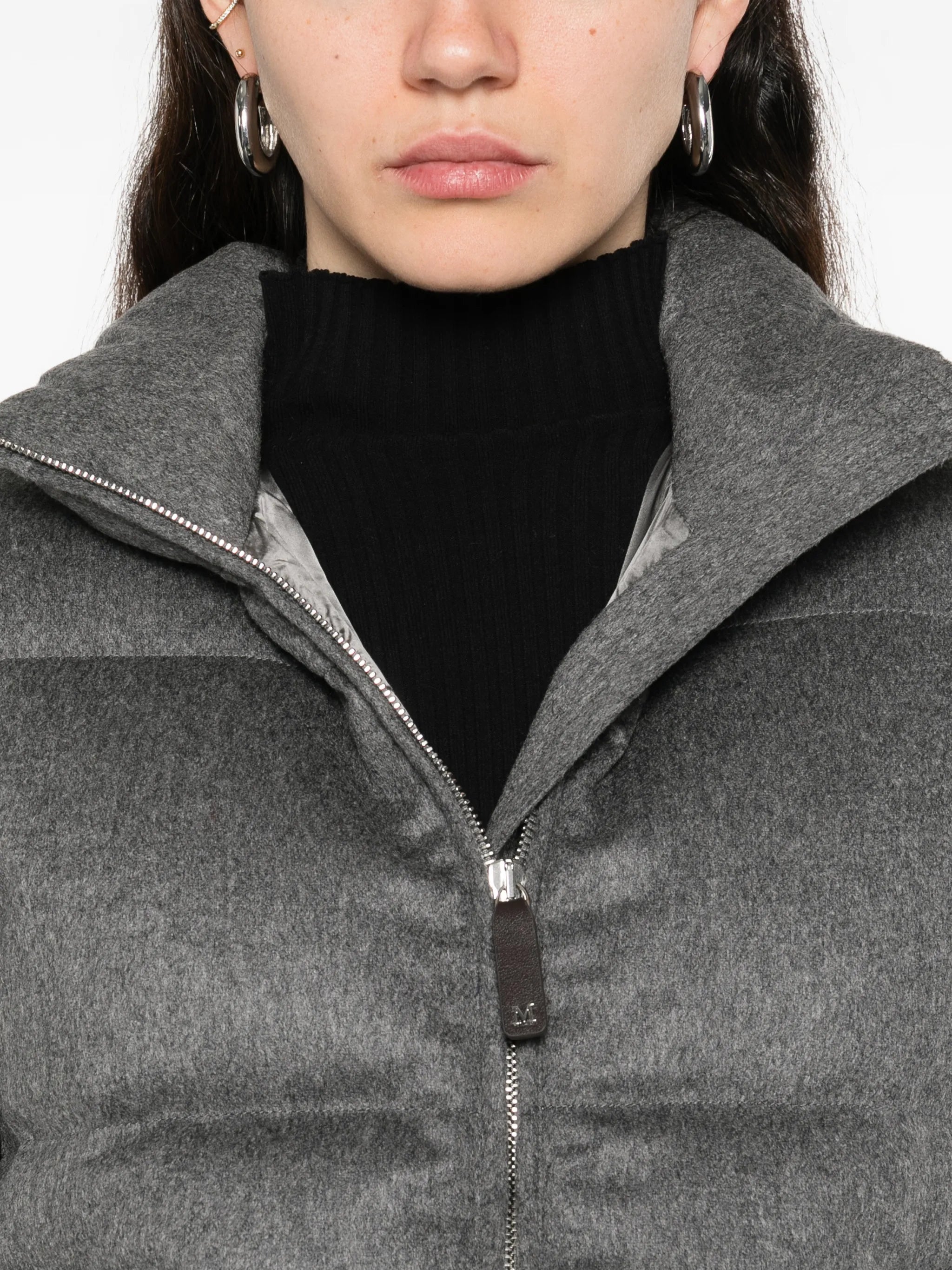 Camoroso zipped puffer gilet