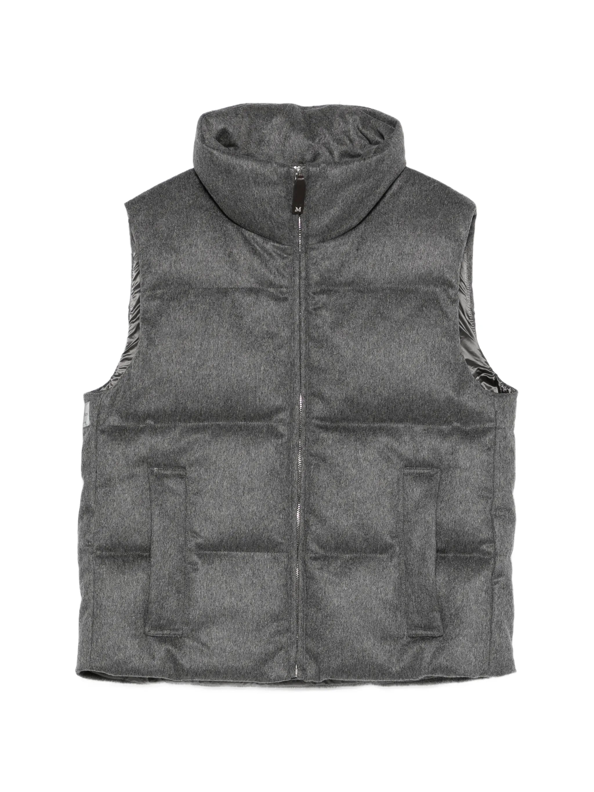 Camoroso zipped puffer gilet