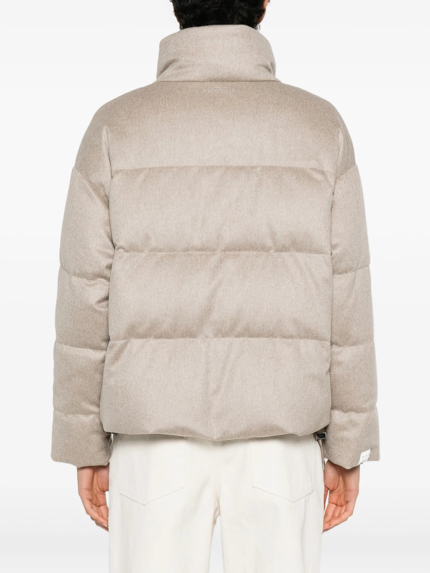 quilted-pattern padded jacket