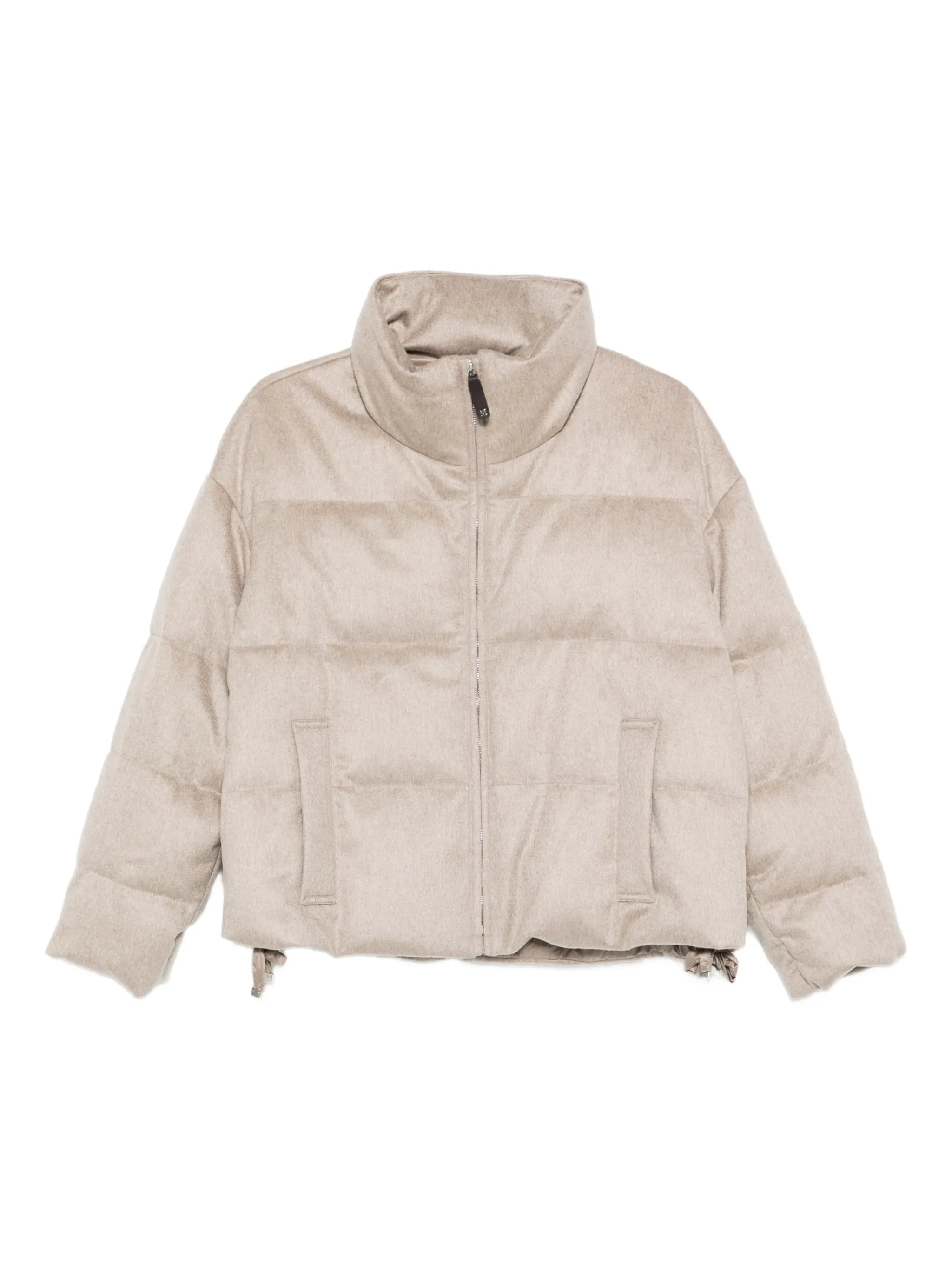 quilted-pattern padded jacket