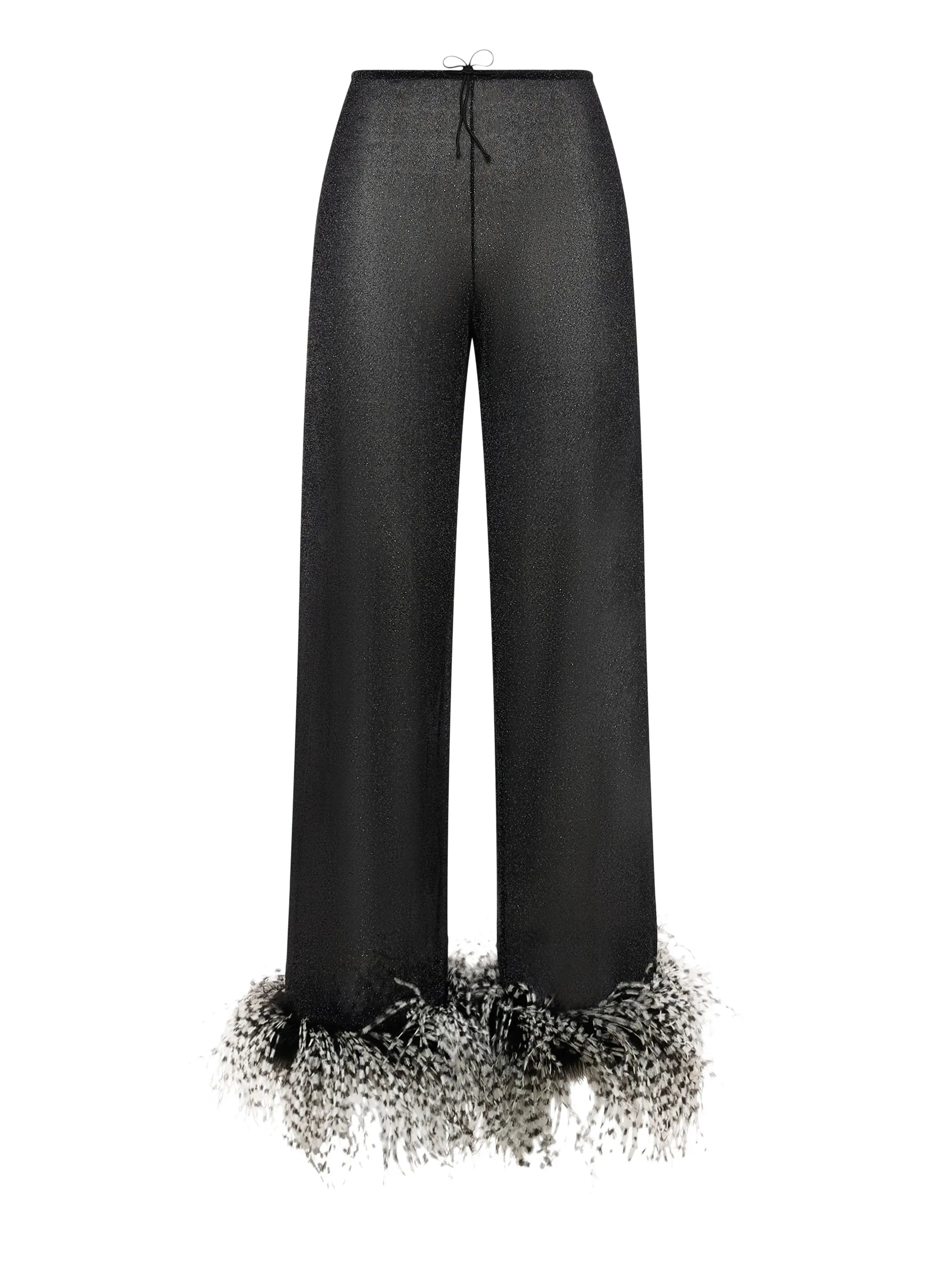 Lumière Plumage straight-leg trousers
