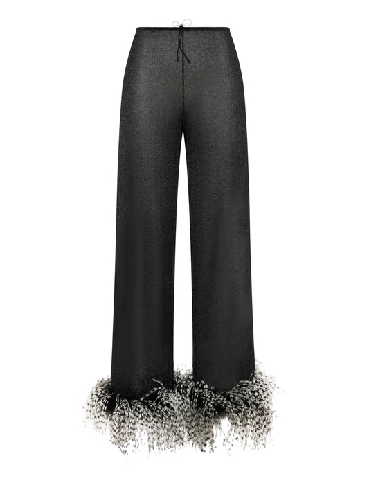 Lumière Plumage straight-leg trousers