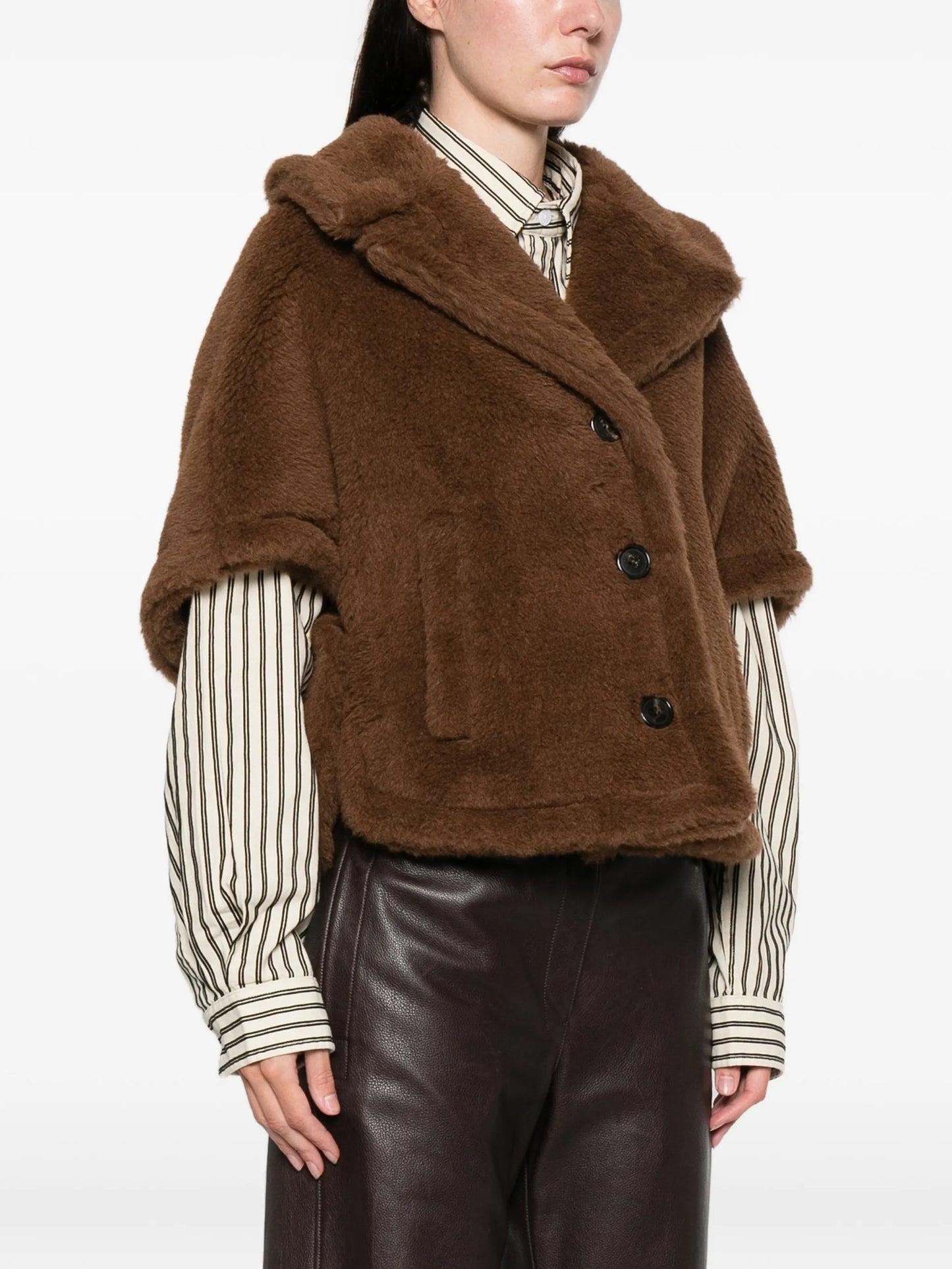 Corvino teddy-textured jacket