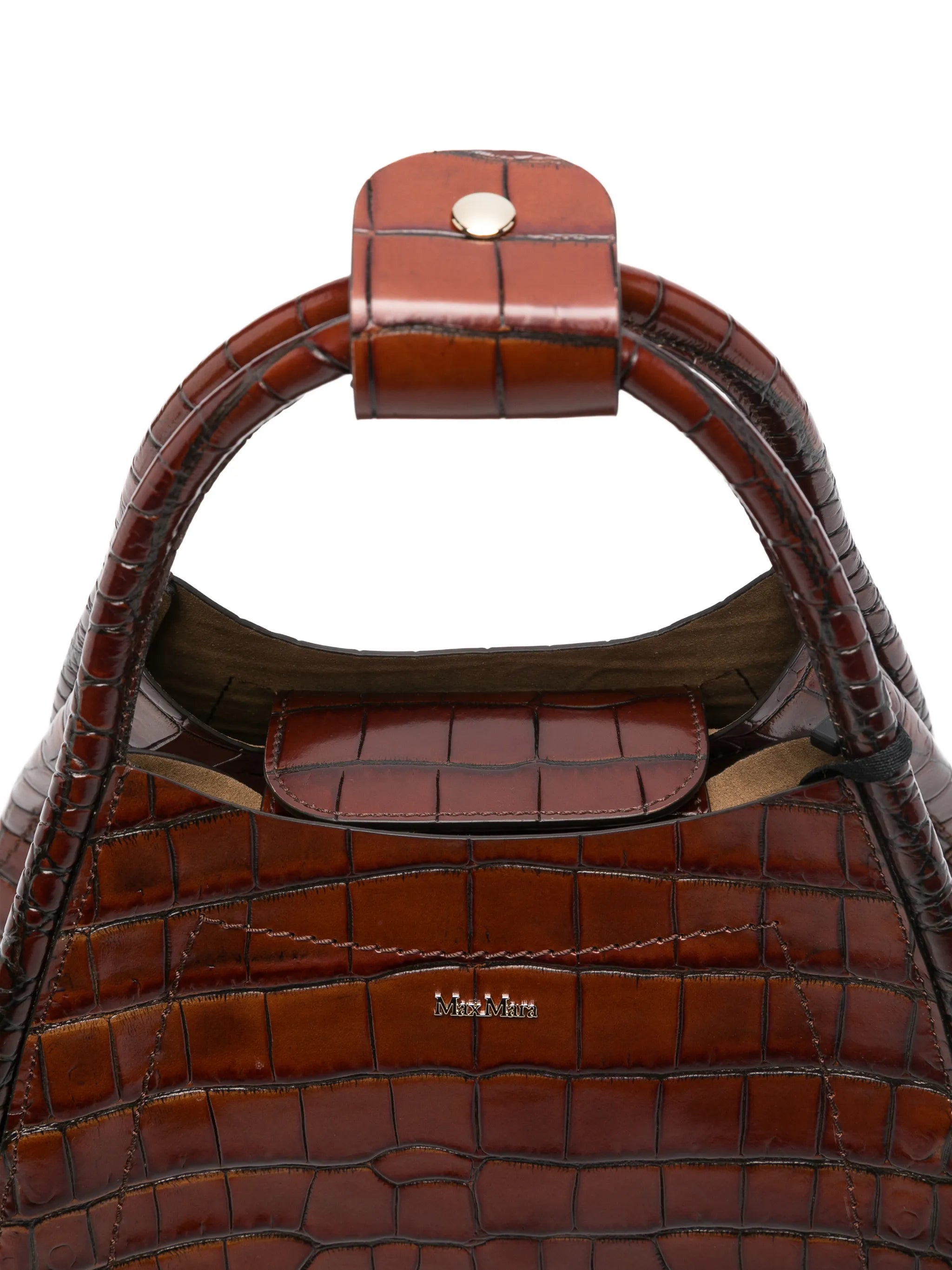 embossed-croc tote bag