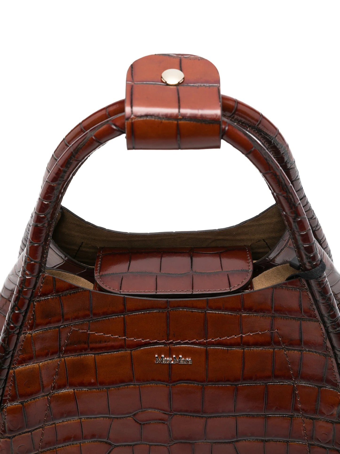 embossed-croc tote bag