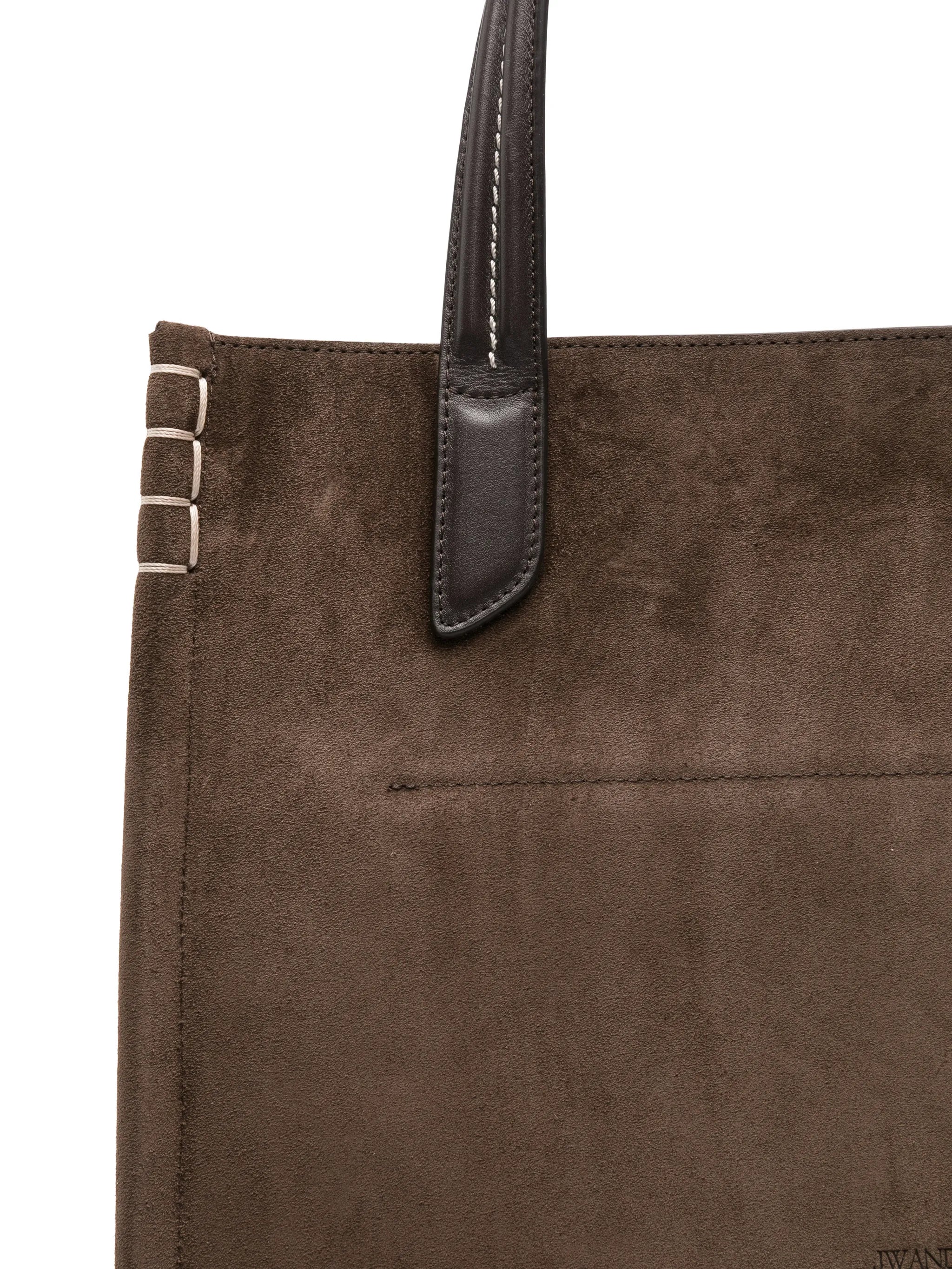 large Loafer Cabas suede tote bag