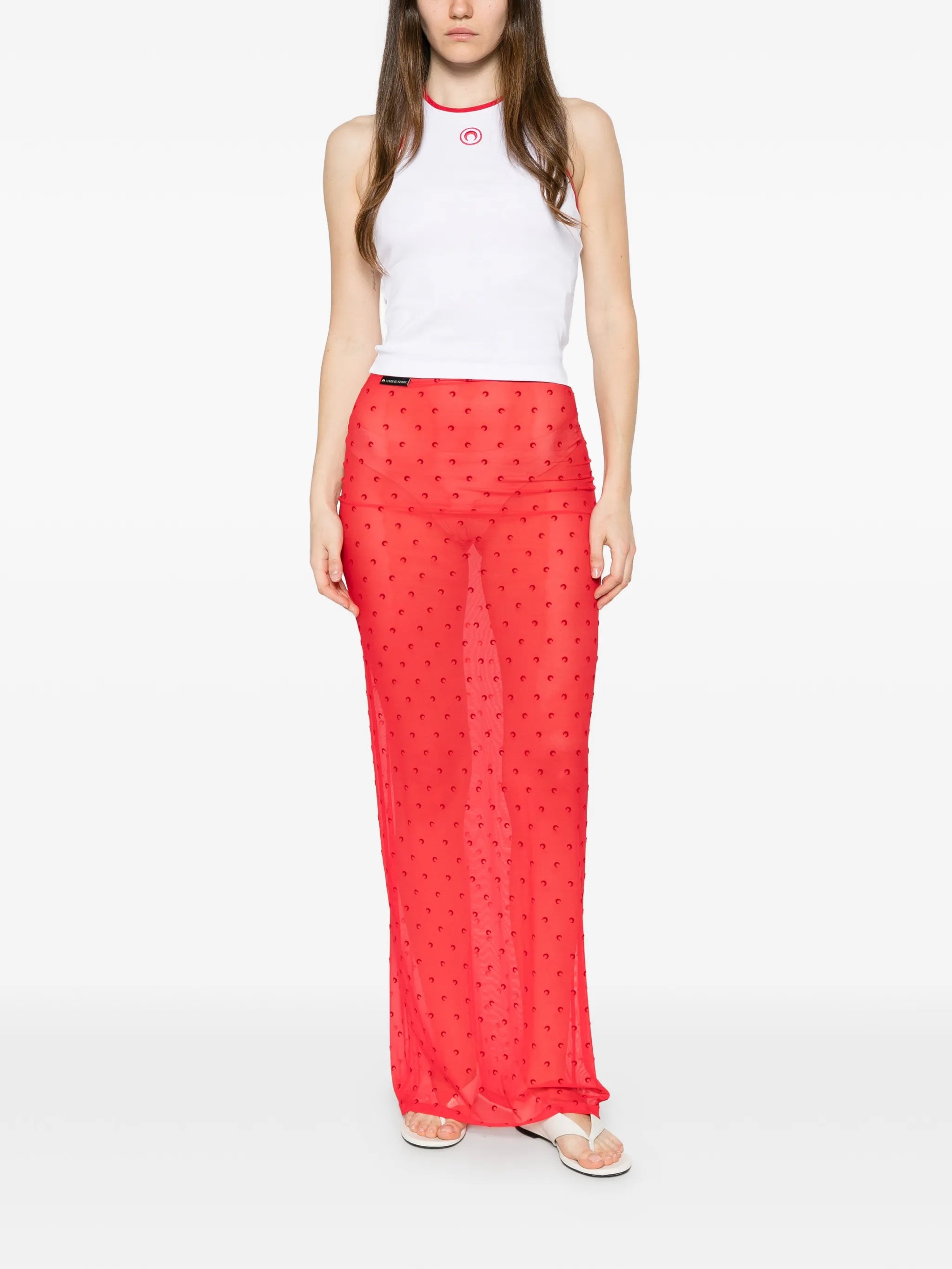 Moon Plumetis mesh skirt