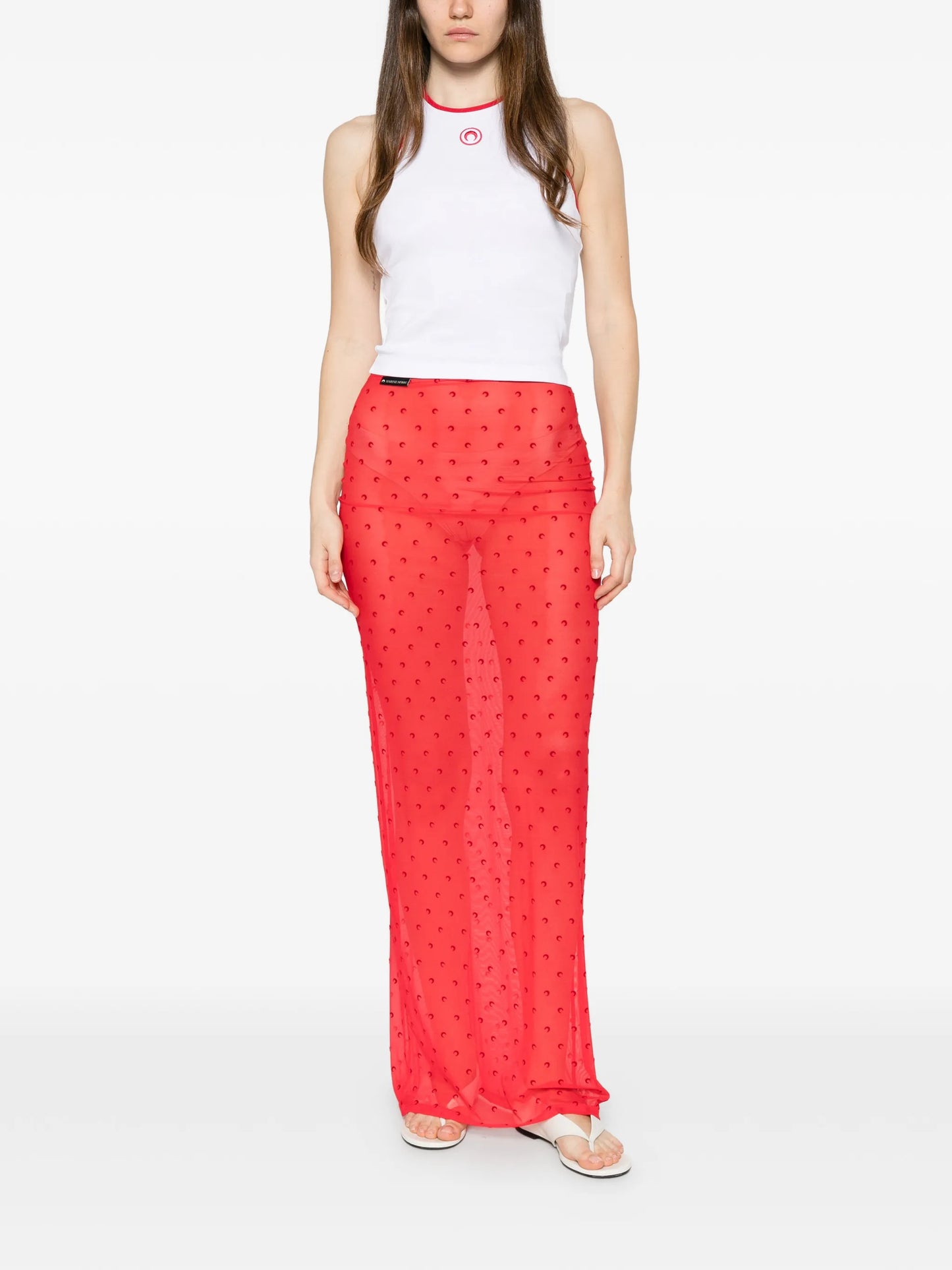 Moon Plumetis mesh skirt