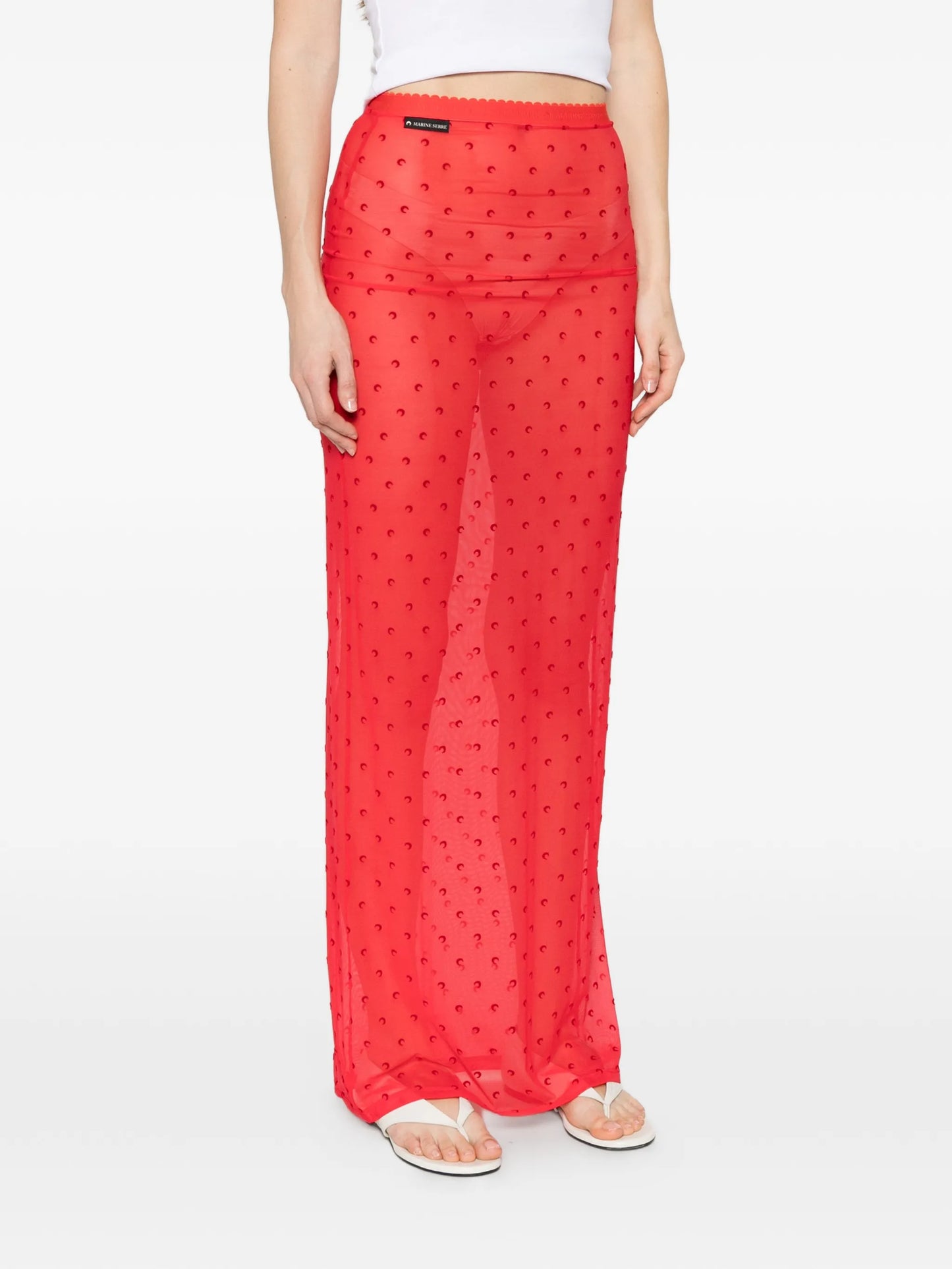Moon Plumetis mesh skirt