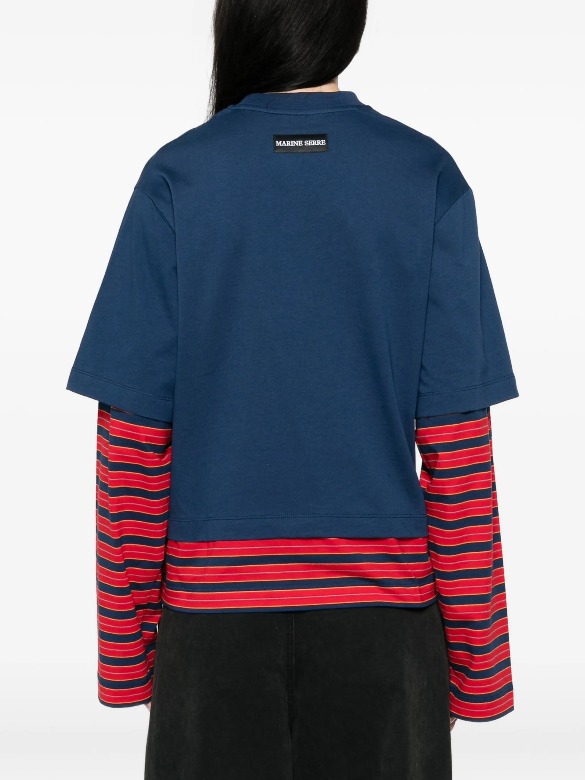 logo striped T-shirt
