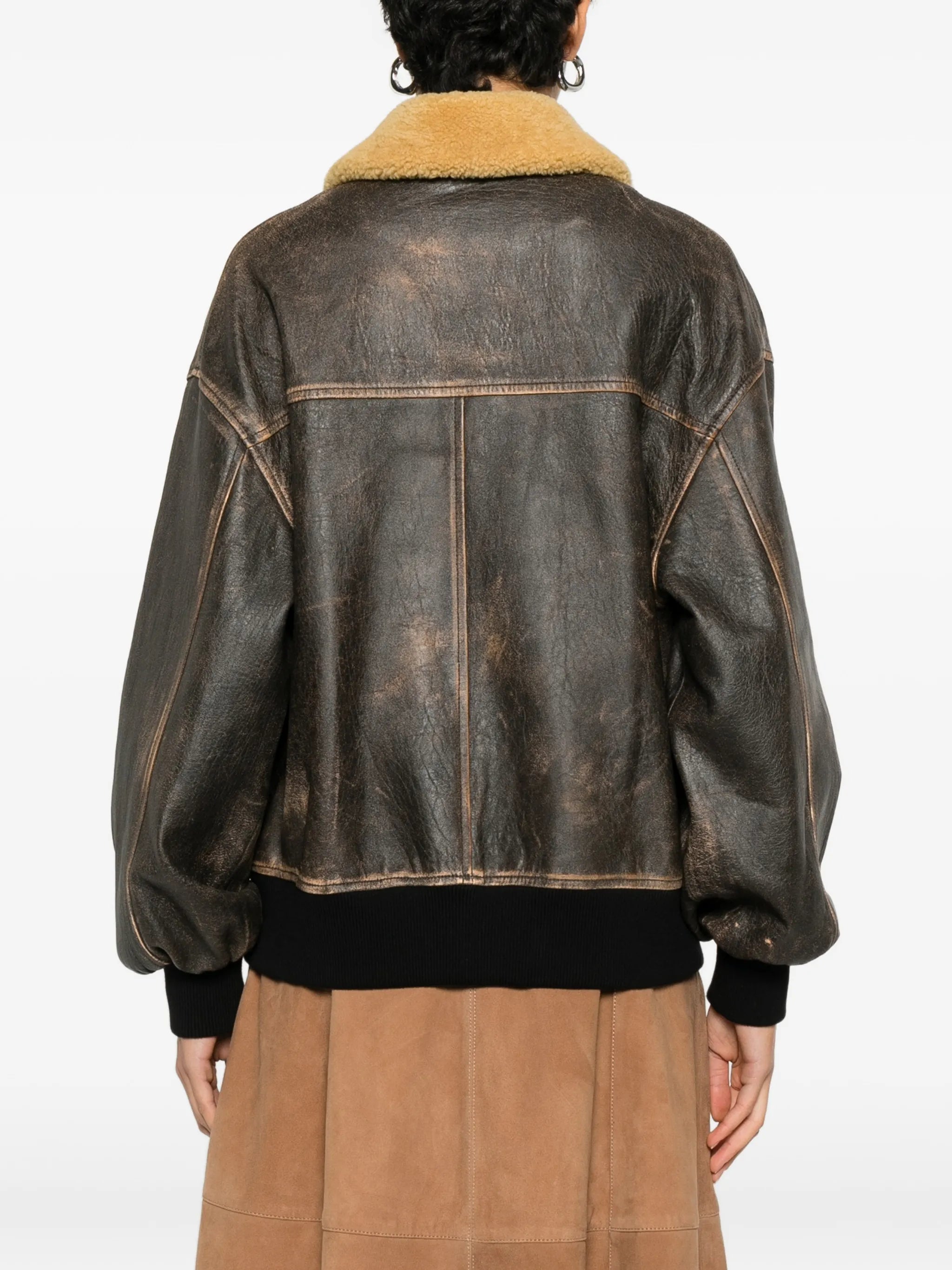 Sandor fur collar pocket jacket