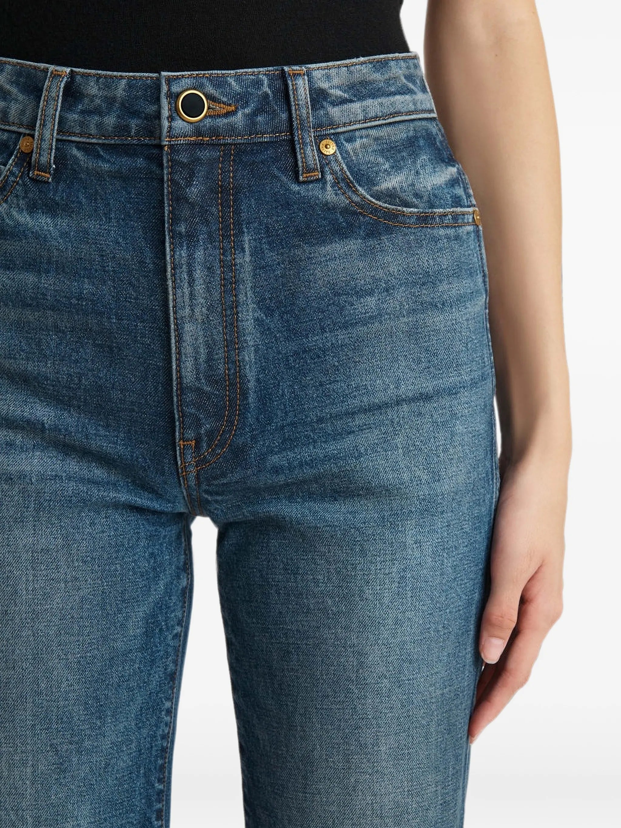 straight-leg jeans