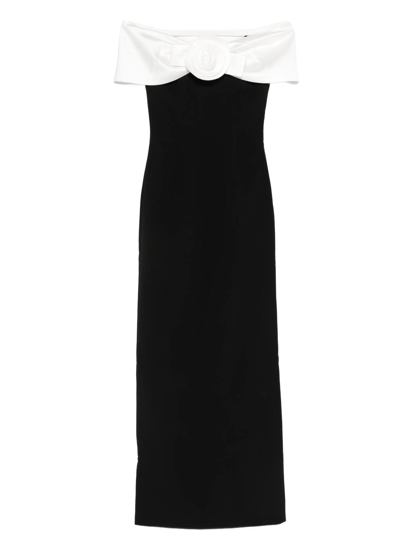 flower datail maxi dress