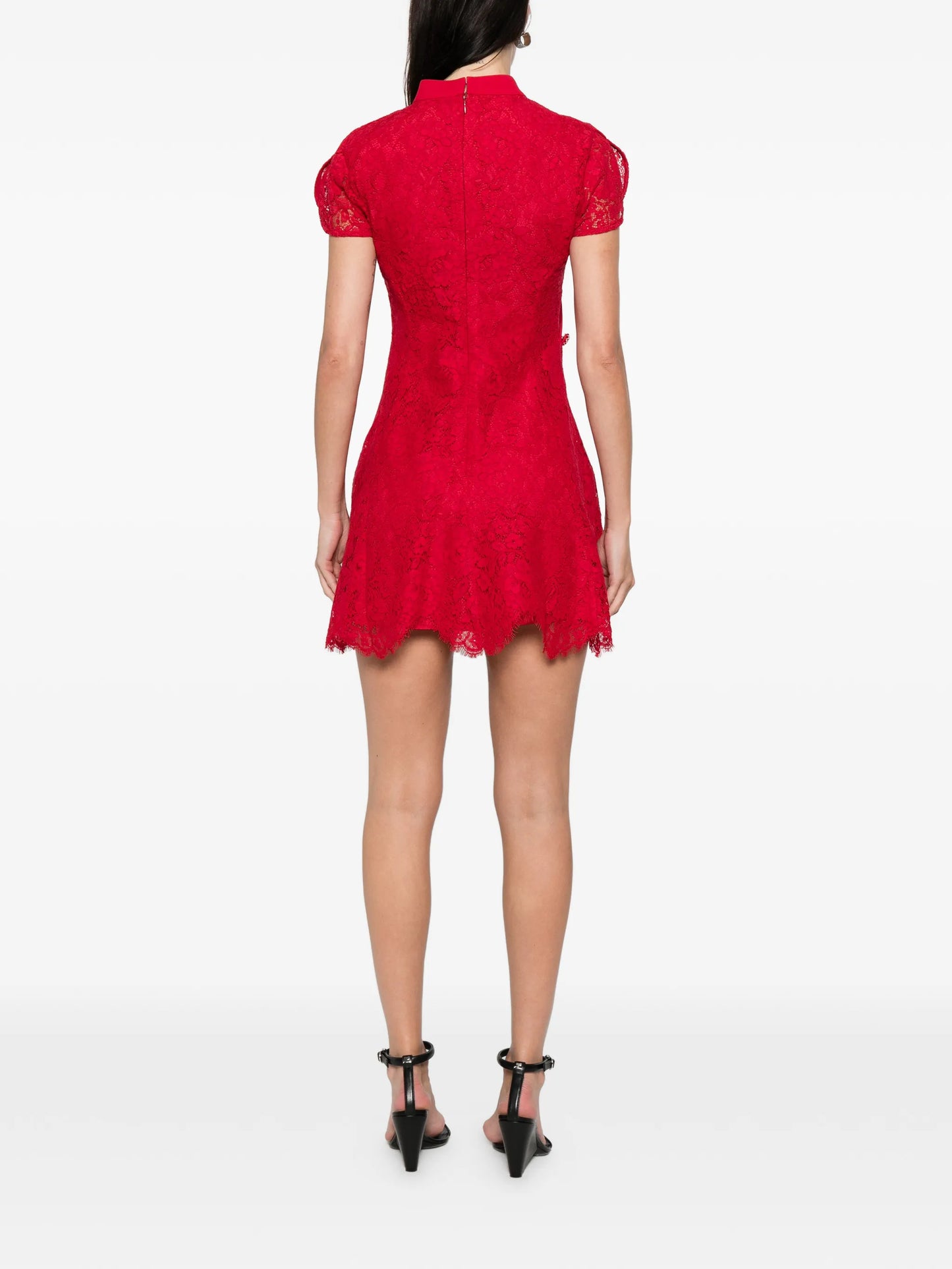 fine lace mini dress
