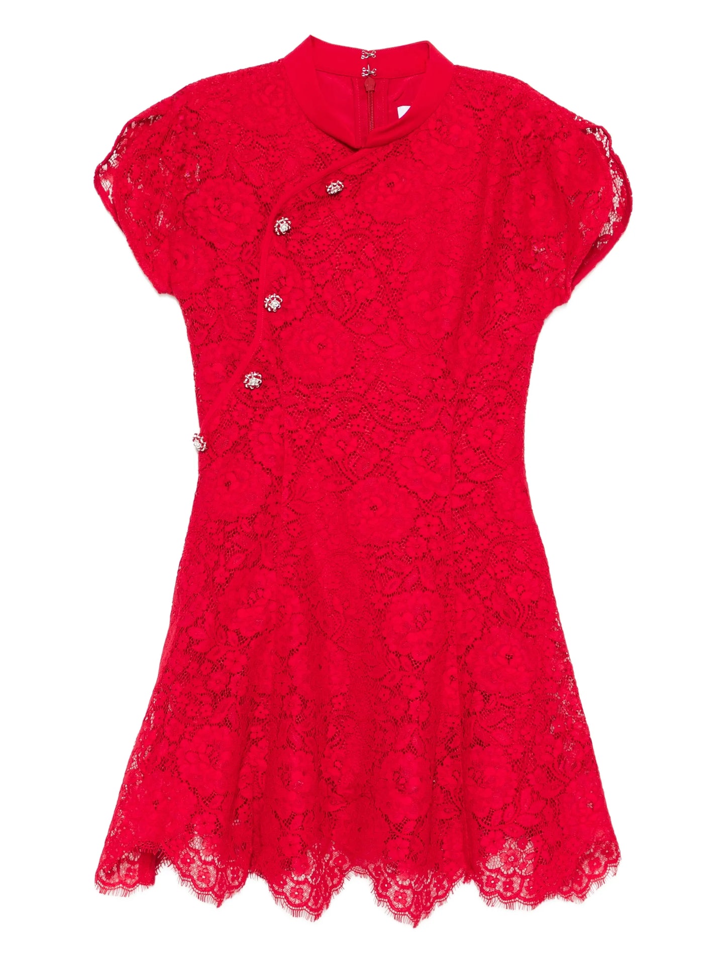 fine lace mini dress